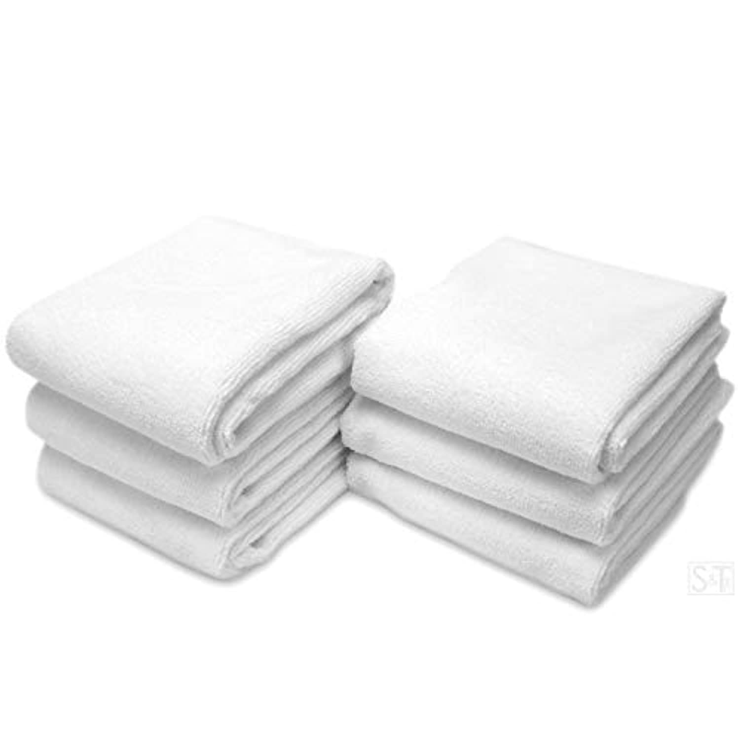 S&T Inc. - Toallas de microfibra para gimnasio (12.70 oz/m², 6 unidades, 16.0 x 27.0 in)