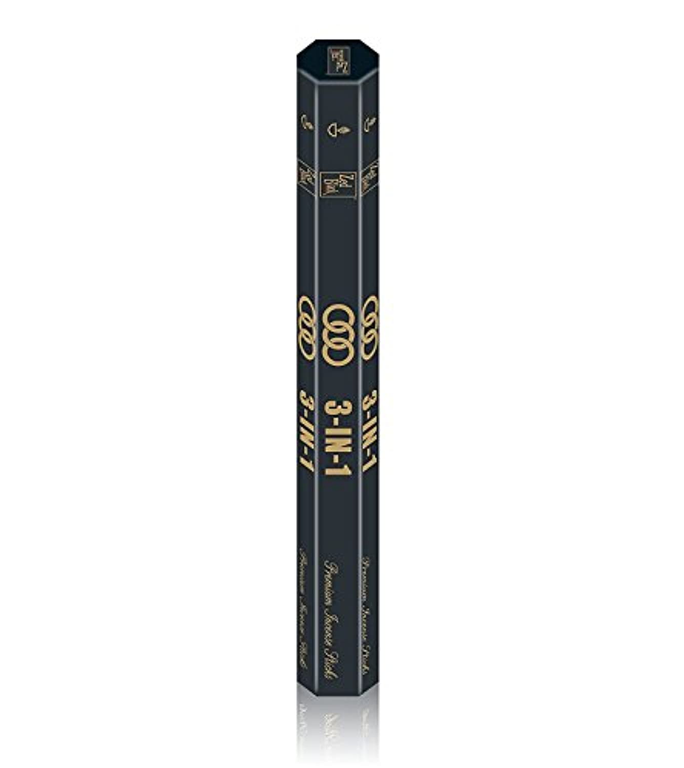 ZED Black - Varillas de incienso 3 en 1, 3 aromas agradables, 90 varillas de incienso naturales de larga duración, paquete de 6 (15 por caja) varillas de incienso aromático