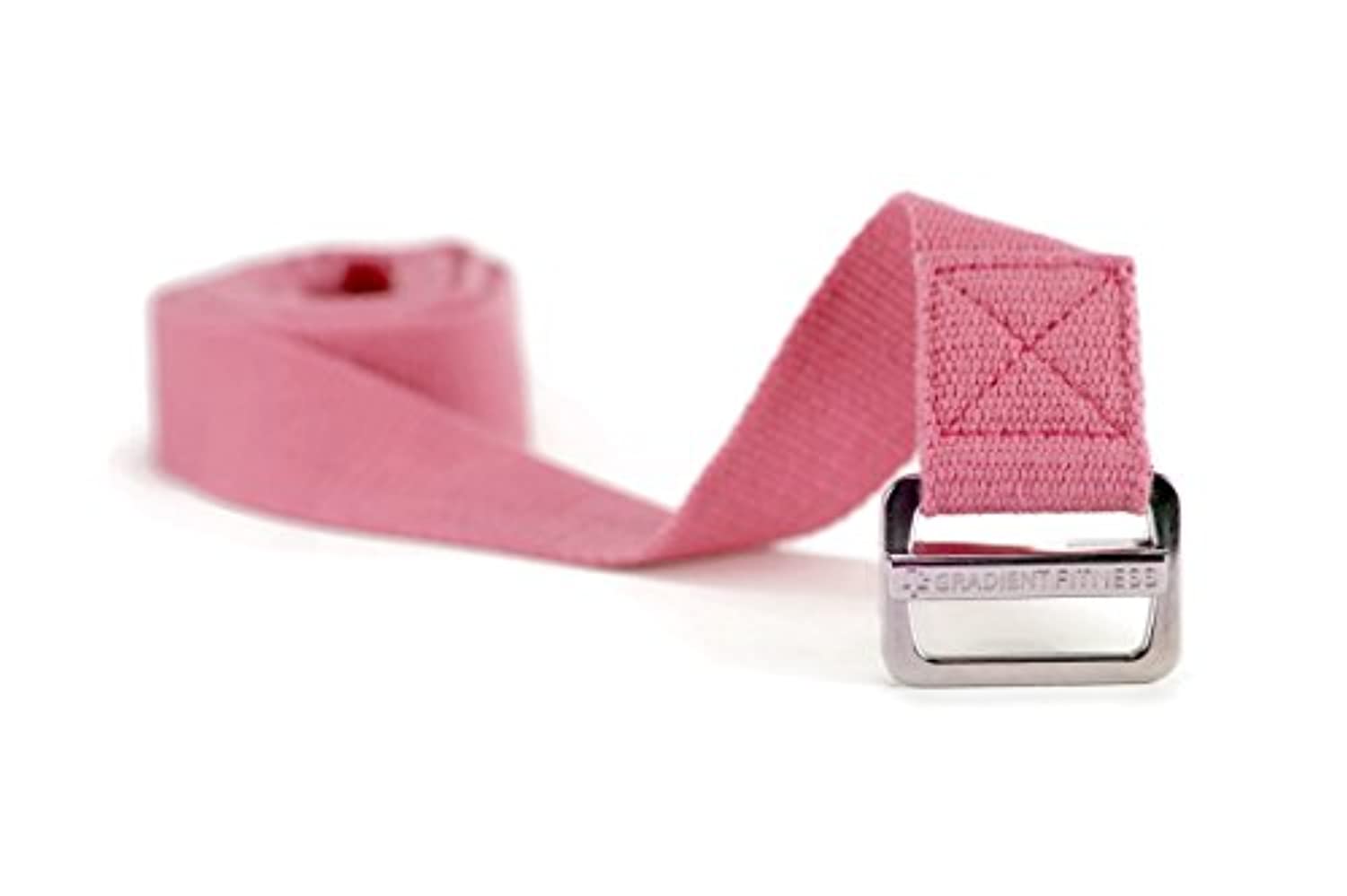 Correa de yoga degradado, hebilla de fácil alimentación sin fricción, correas de mezcla de algodón y poliéster súper suave, guía electrónica. (8 pies)