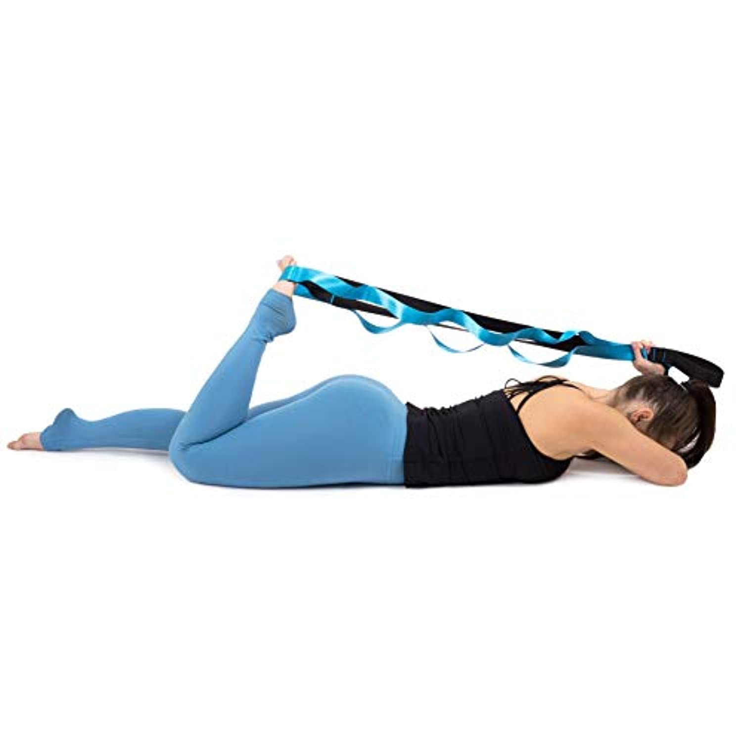 ProsourceFit - Correa de estiramiento multibucle, 8.0 ft para yoga