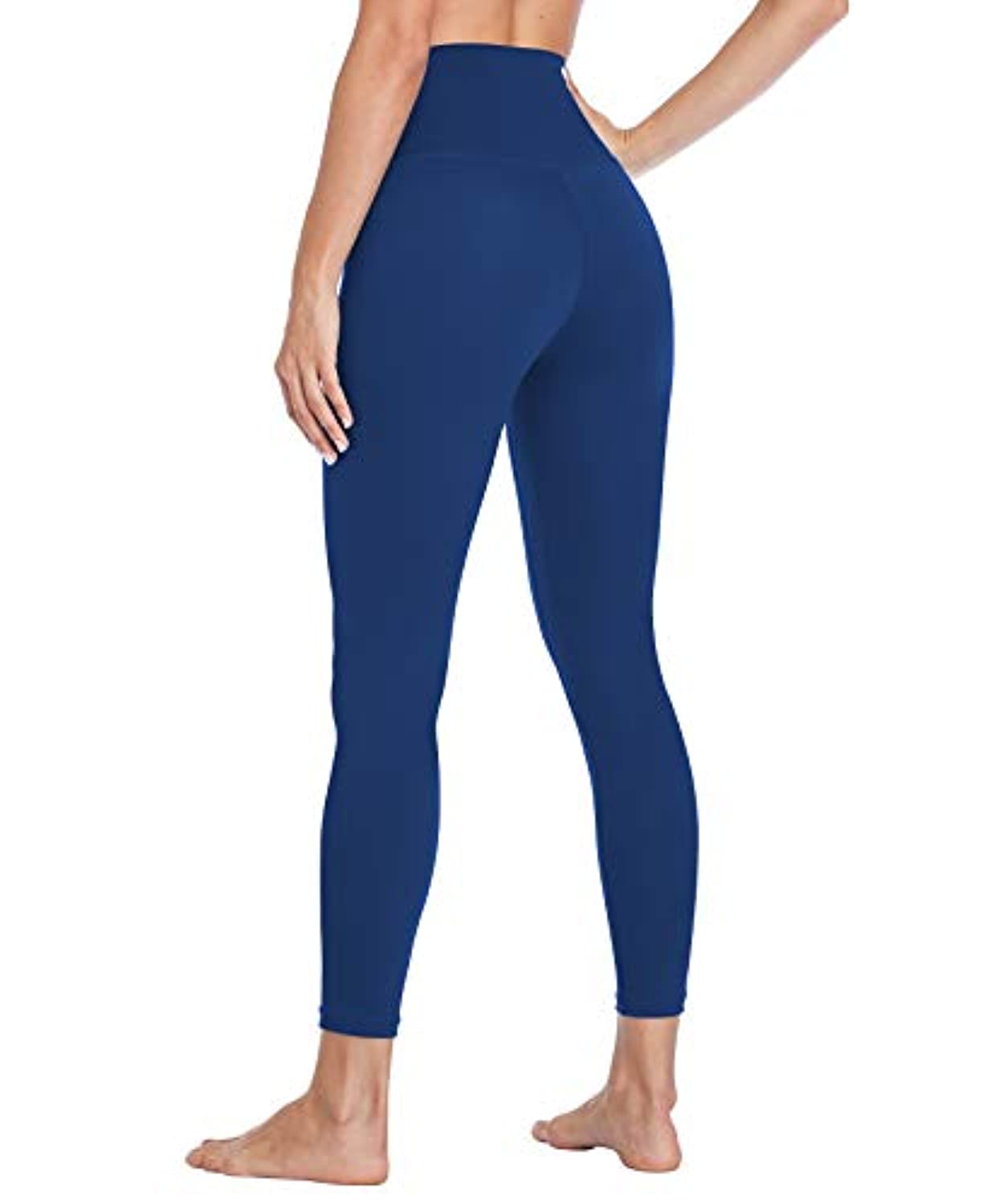 Mipaws - Leggings de altura para mujer de 7/8 de longitud para yoga con control de barriga, cintura sin costuras