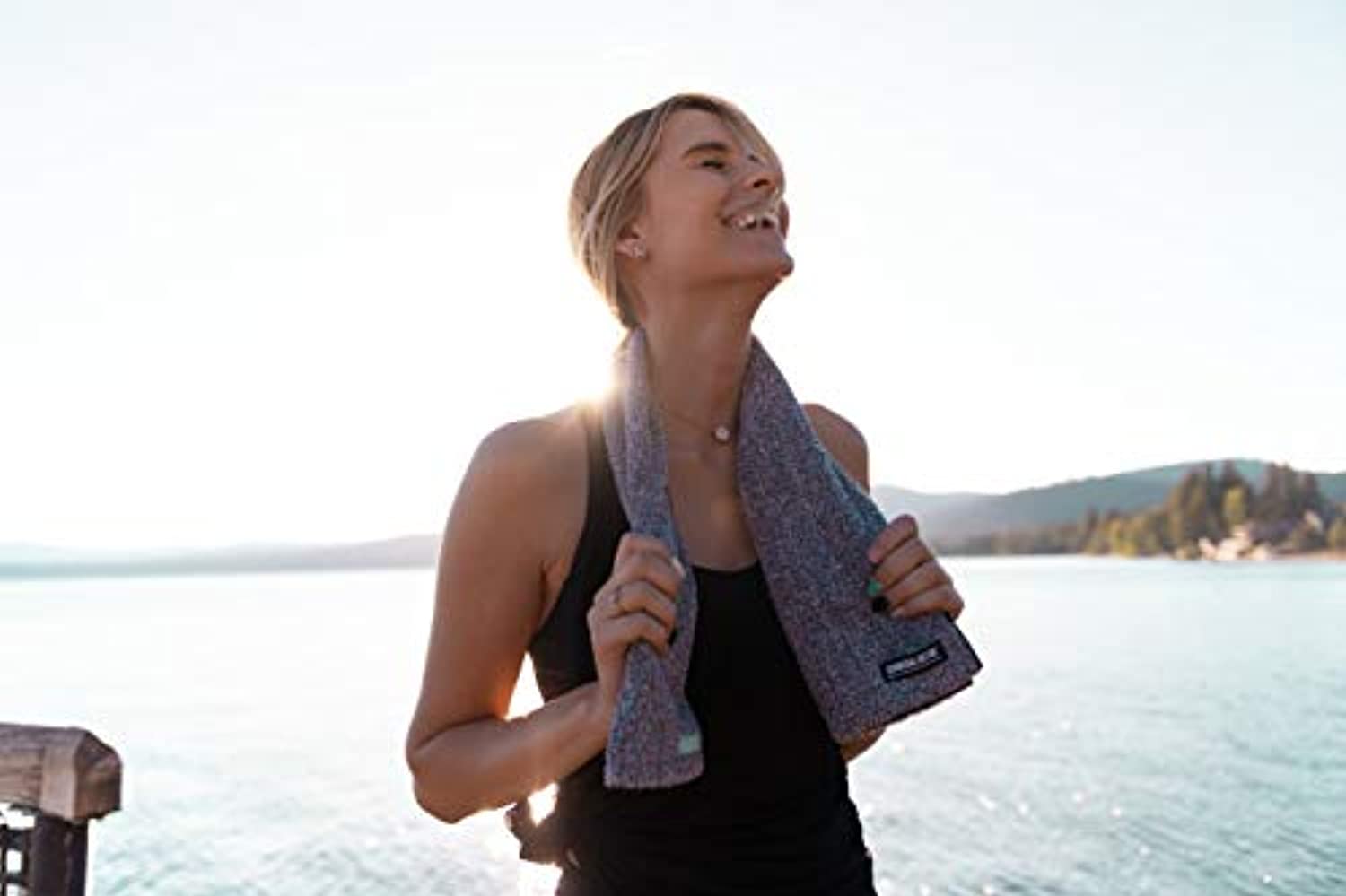 FACESOFT carbón activado | Toalla personal de yoga para sudar: infusionada naturalmente | desintoxicar tu piel | libre de microfibras nocivas