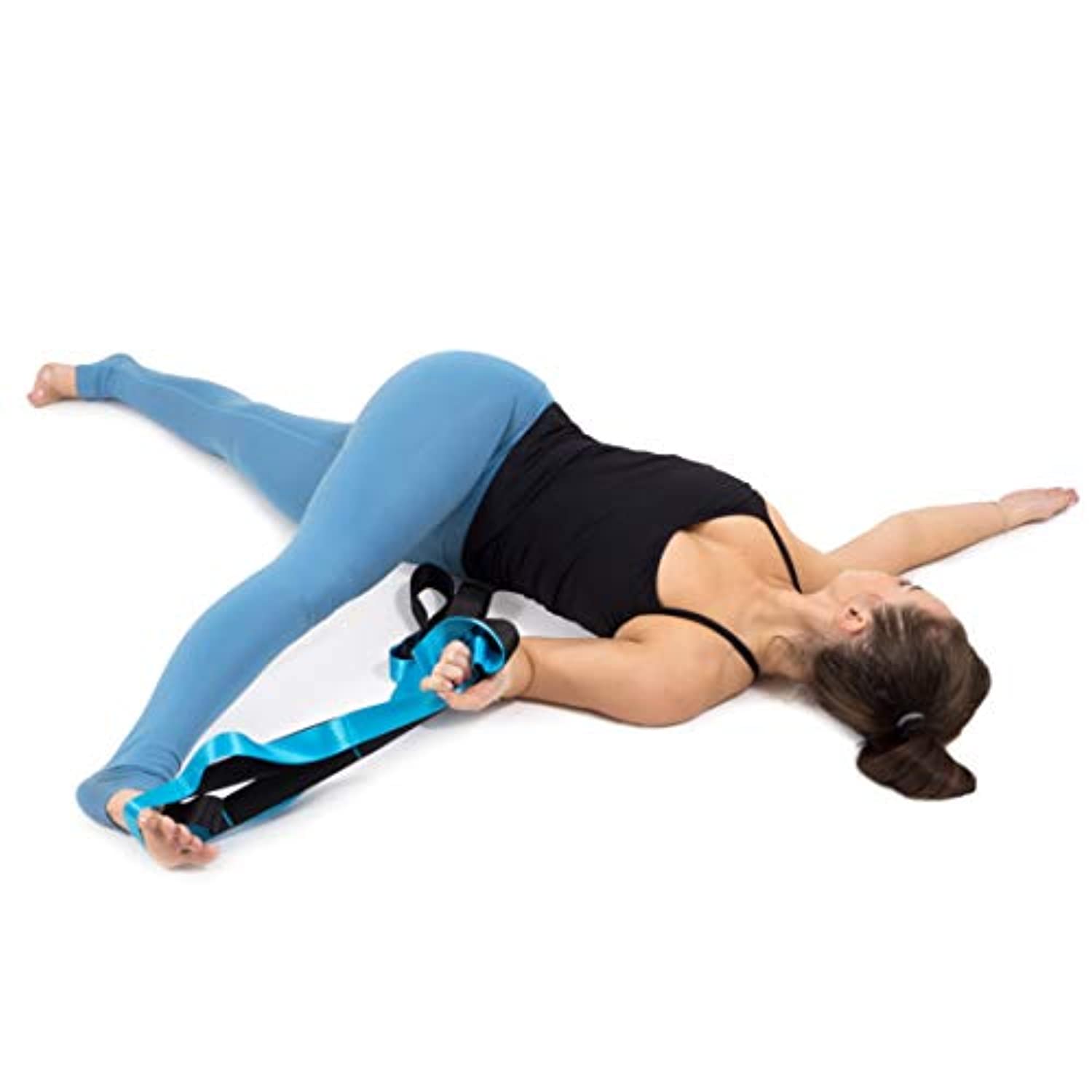 ProsourceFit - Correa de estiramiento multibucle, 8.0 ft para yoga