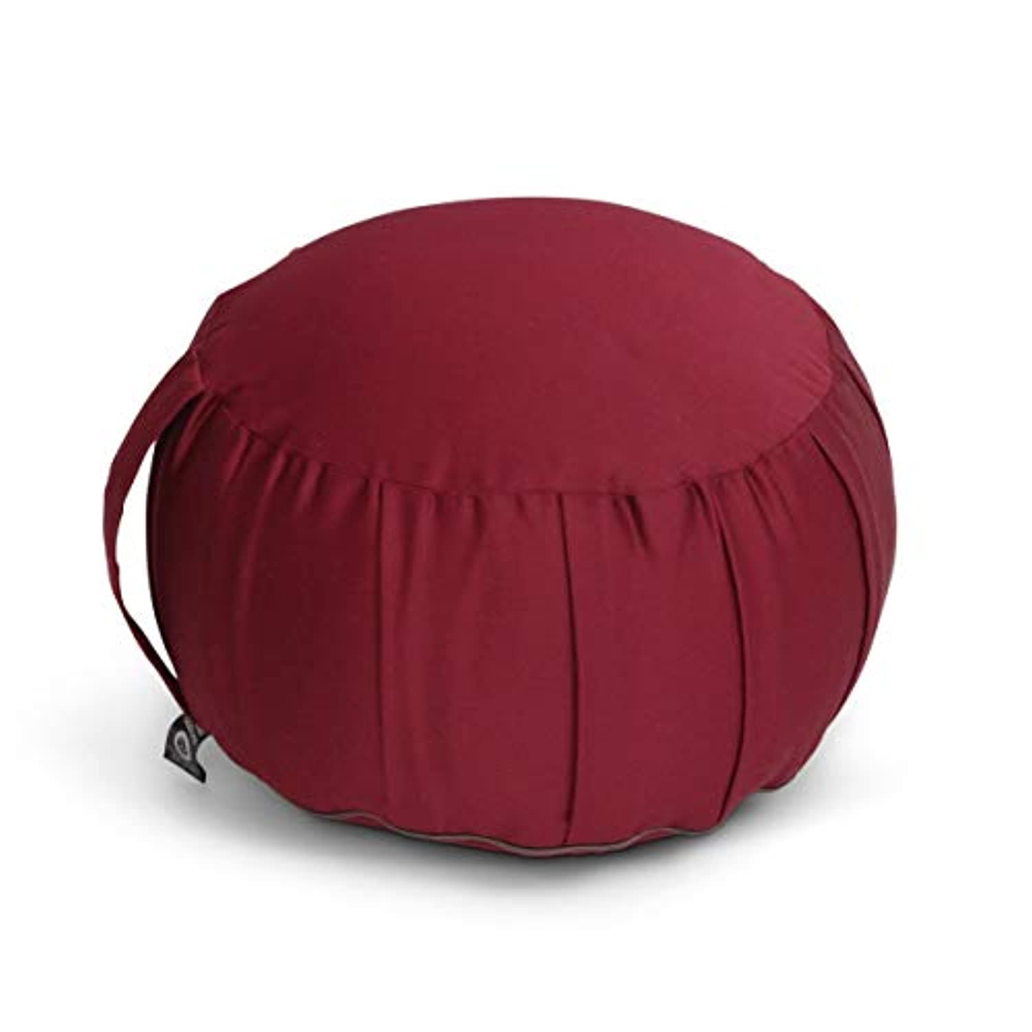 Samadhi Cushion Zafu - Cojín de meditación, sin fundas, color burdeos