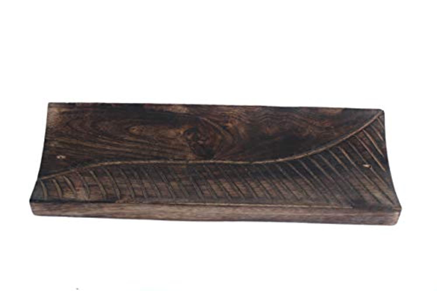 Kaizen Casa - Placa para quemador de incienso de madera, soporte para velas de cenizas, accesorio para decoración del hogar y regalo de inauguración de la casa