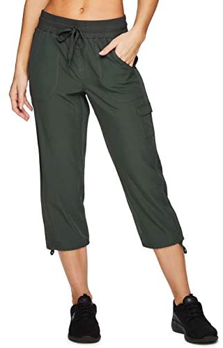 RBX Active - Pantalón capri con cordón para mujer