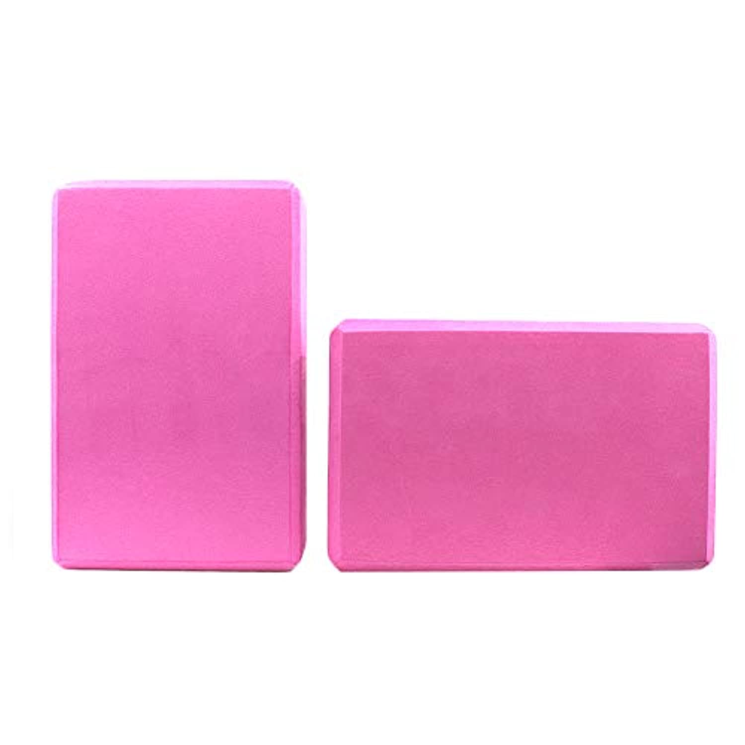 Coideal Bloques de yoga 2 unidades, ladrillo de espuma EVA de alta densidad para mejorar la fuerza, flexibilidad y equilibrio, superficie antideslizante suave resistente al sudor para yoga, pilates, meditación