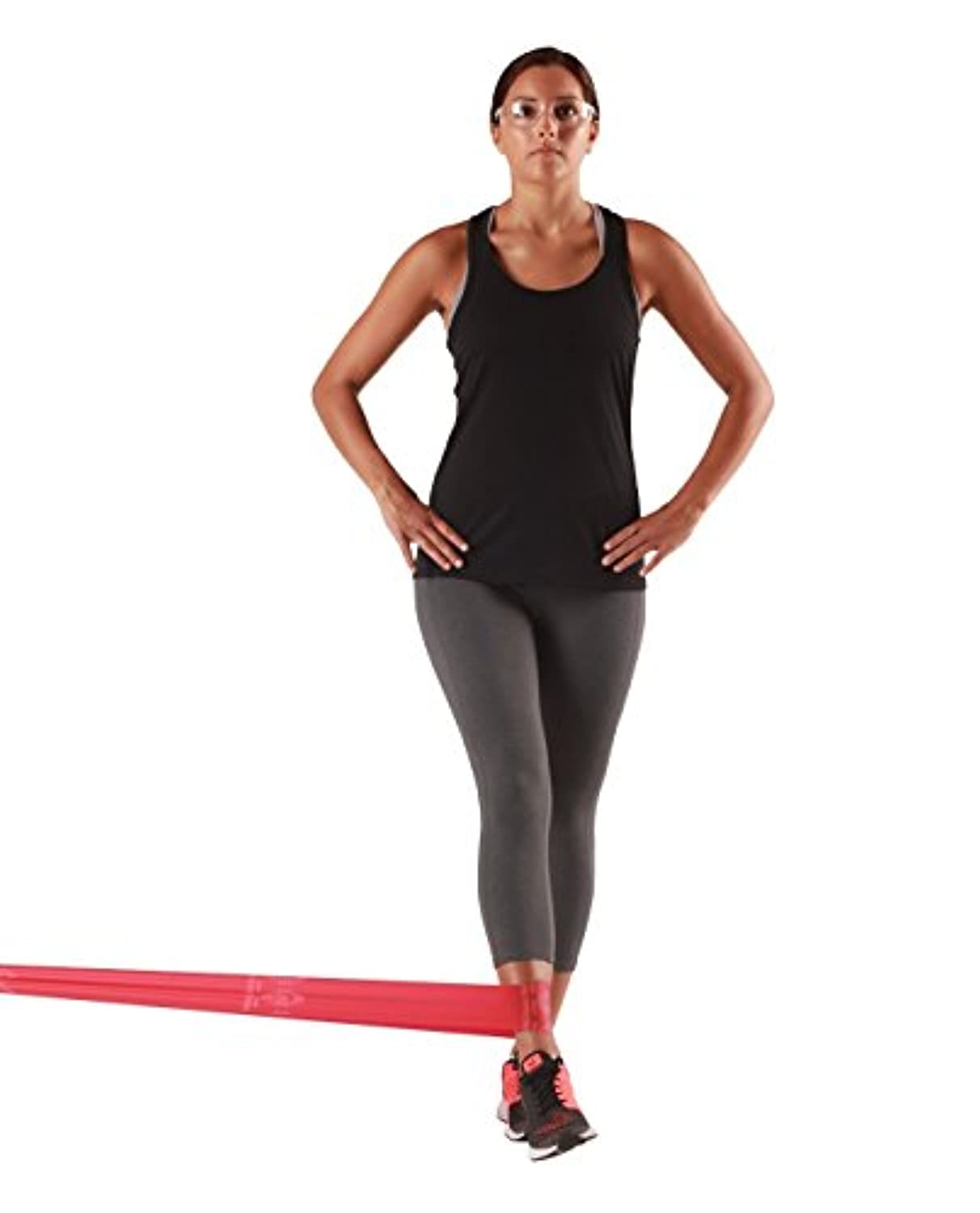 TheraBand - Juego de bandas de resistencia, banda elástica profesional no látex para ejercicios de cuerpo superior e inferior, entrenamiento de fuerza sin pesos, terapia física, pilates, rehabilitación