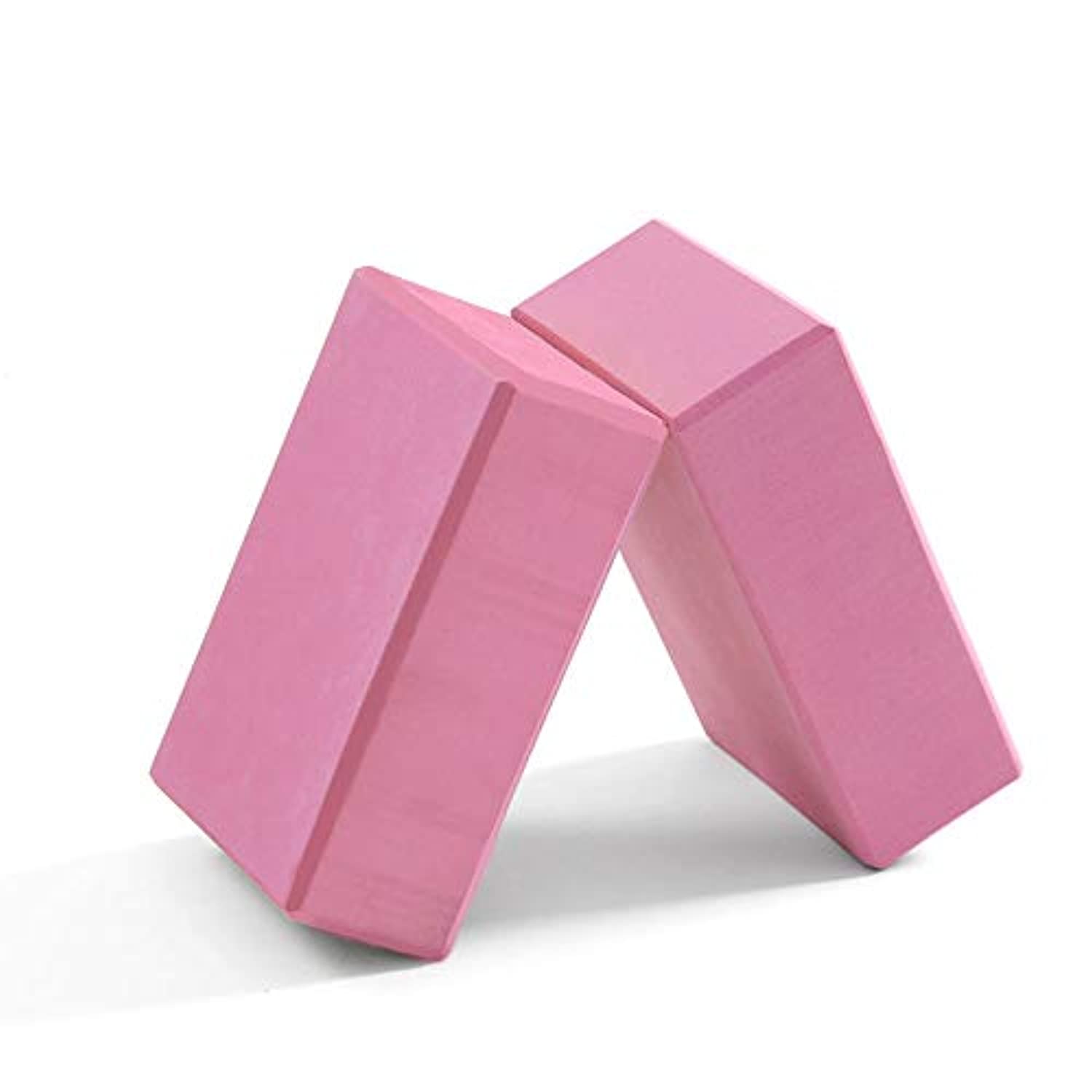 FunYan Bloques de yoga de alta densidad EVA bloques de ejercicio de espuma suave antideslizante para yoga, pilates