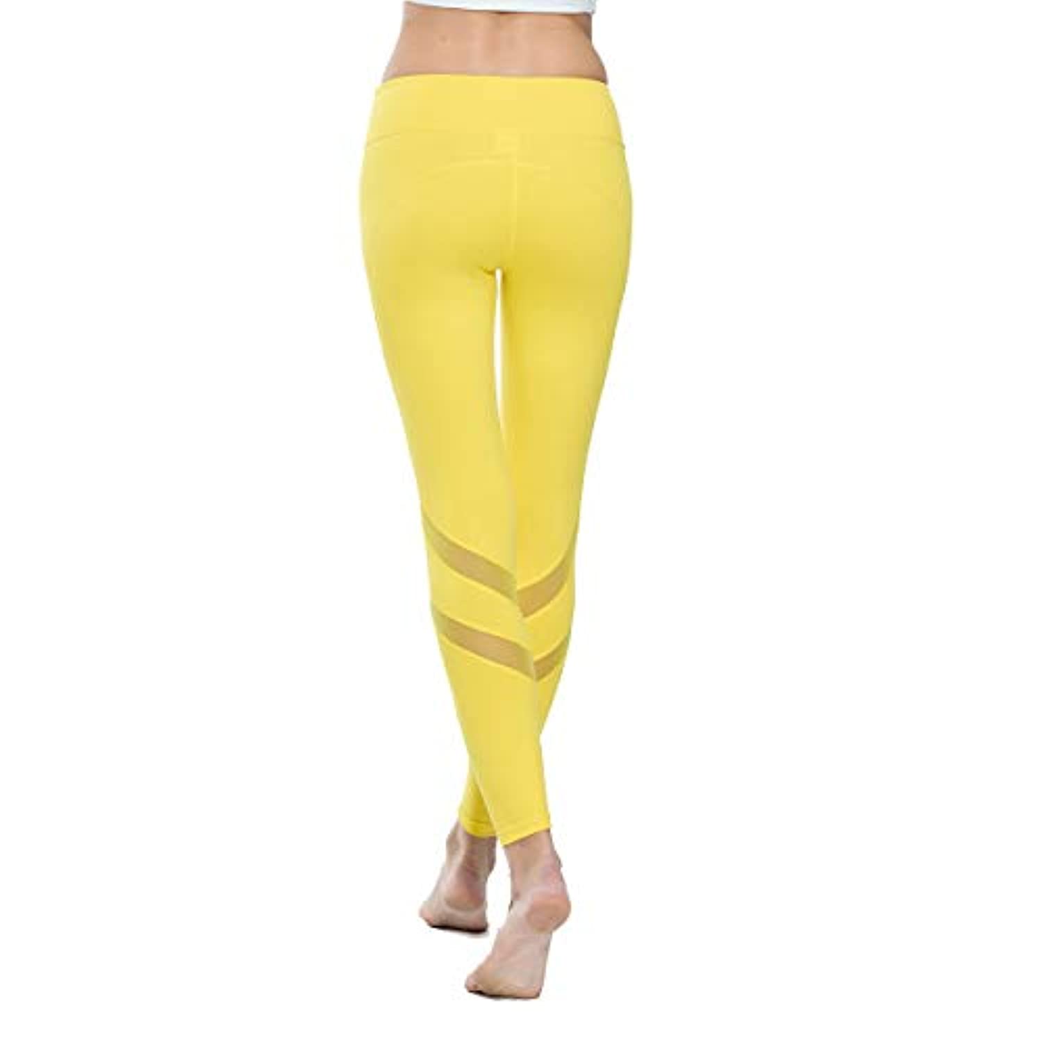 ONGASOFT Pantalones de yoga para mujer de cintura alta, 4 vías suaves y elásticos con bolsillo