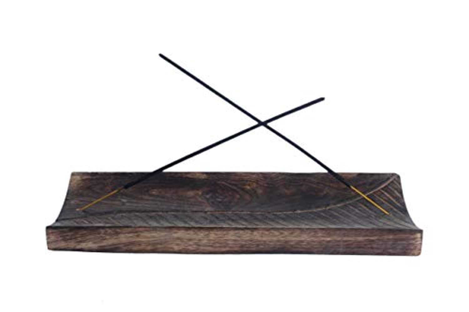Kaizen Casa - Placa para quemador de incienso de madera, soporte para velas de cenizas, accesorio para decoración del hogar y regalo de inauguración de la casa