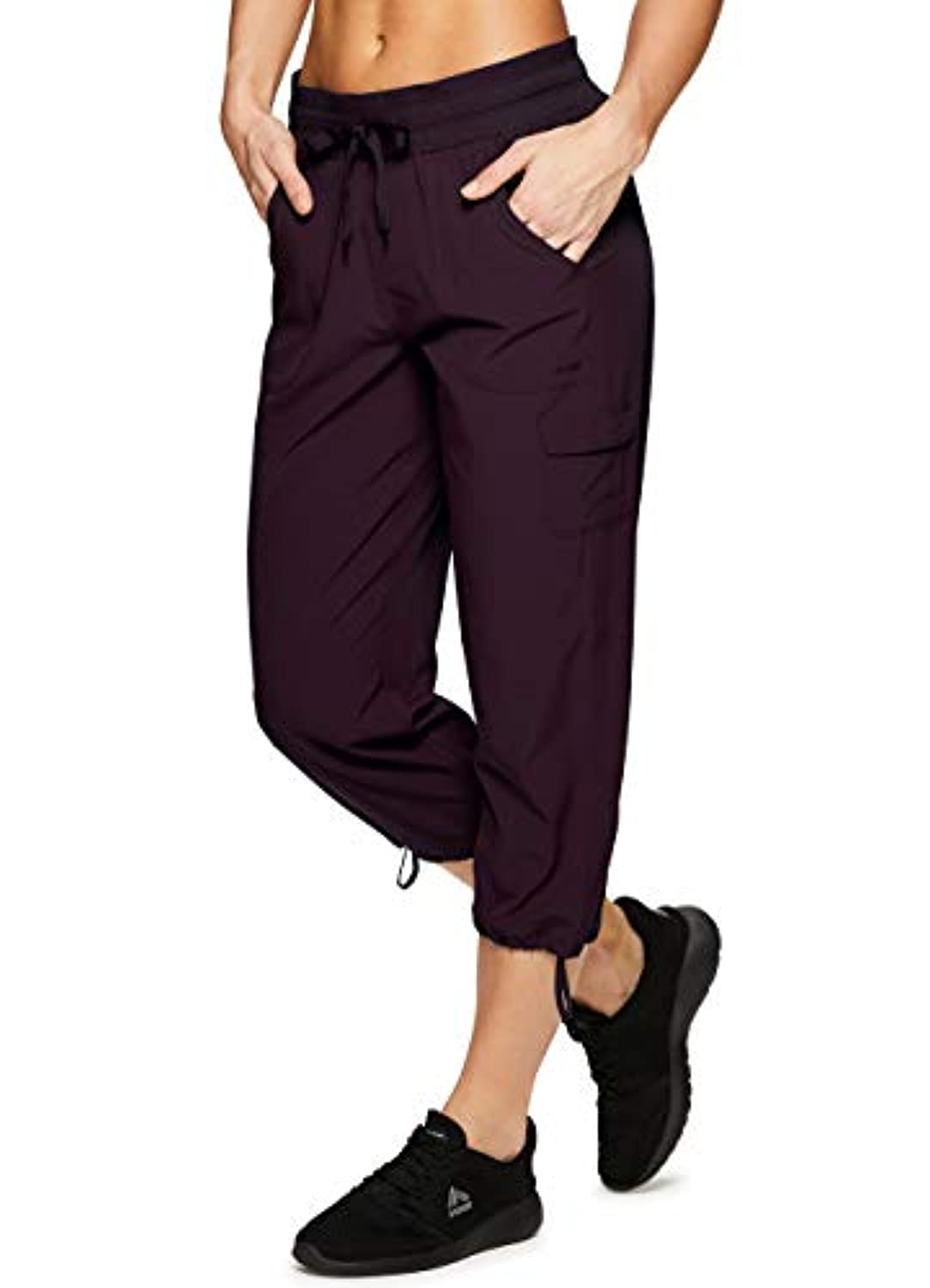 RBX Active - Pantalón capri con cordón para mujer