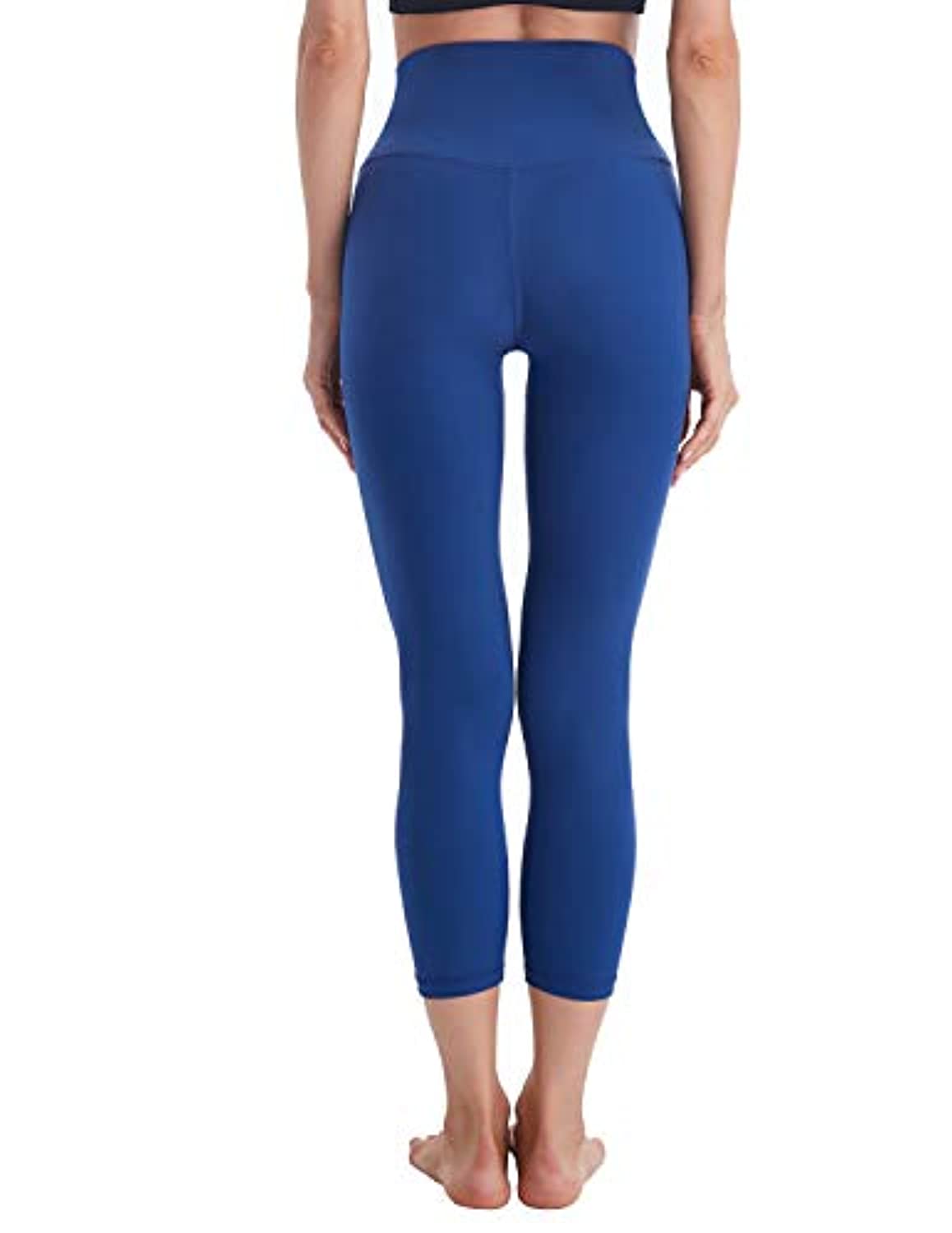 Mipaws - Leggings de altura para mujer de 7/8 de longitud para yoga con control de barriga, cintura sin costuras