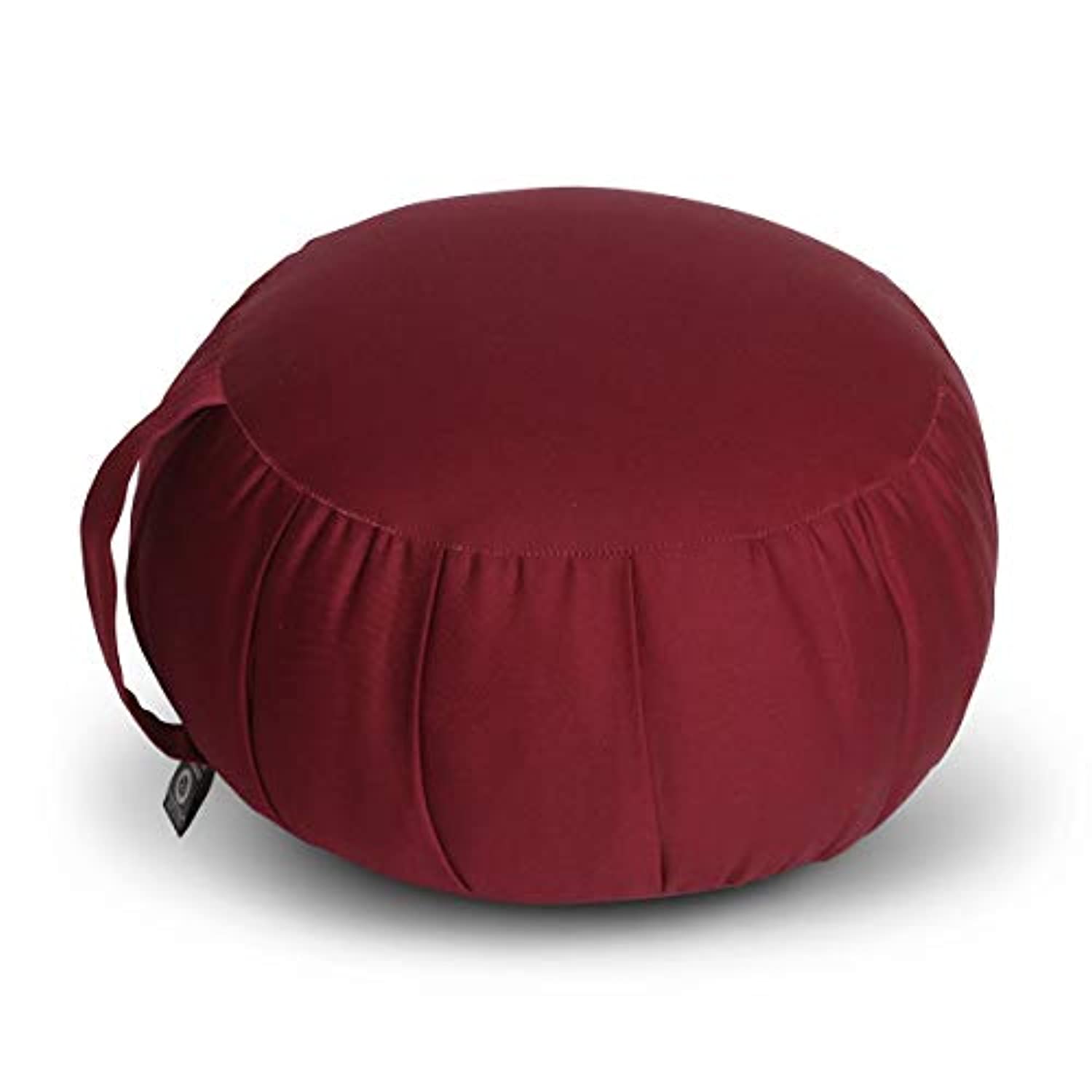 Samadhi Cushion Zafu - Cojín de meditación, sin fundas, color burdeos