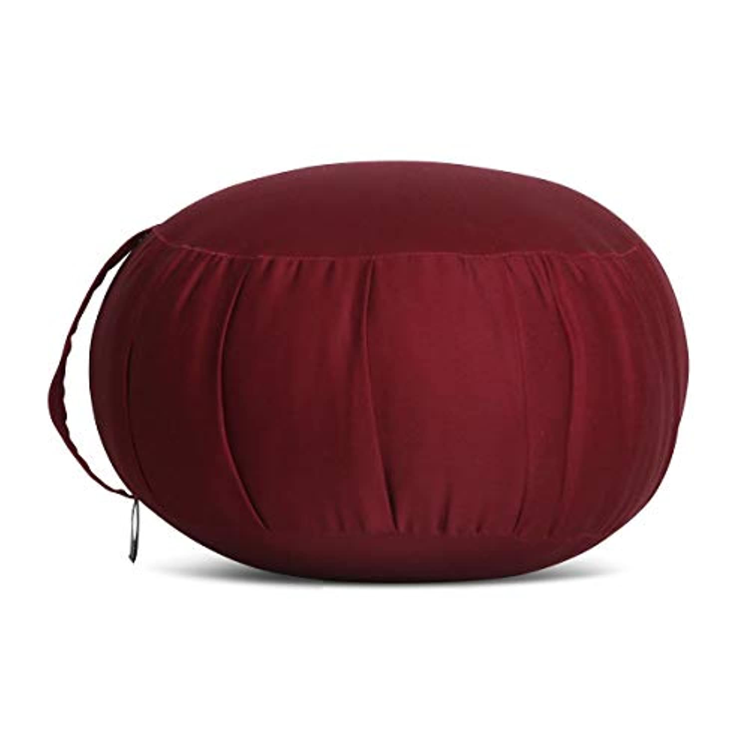 Samadhi Cushion Zafu - Cojín de meditación, sin fundas, color burdeos