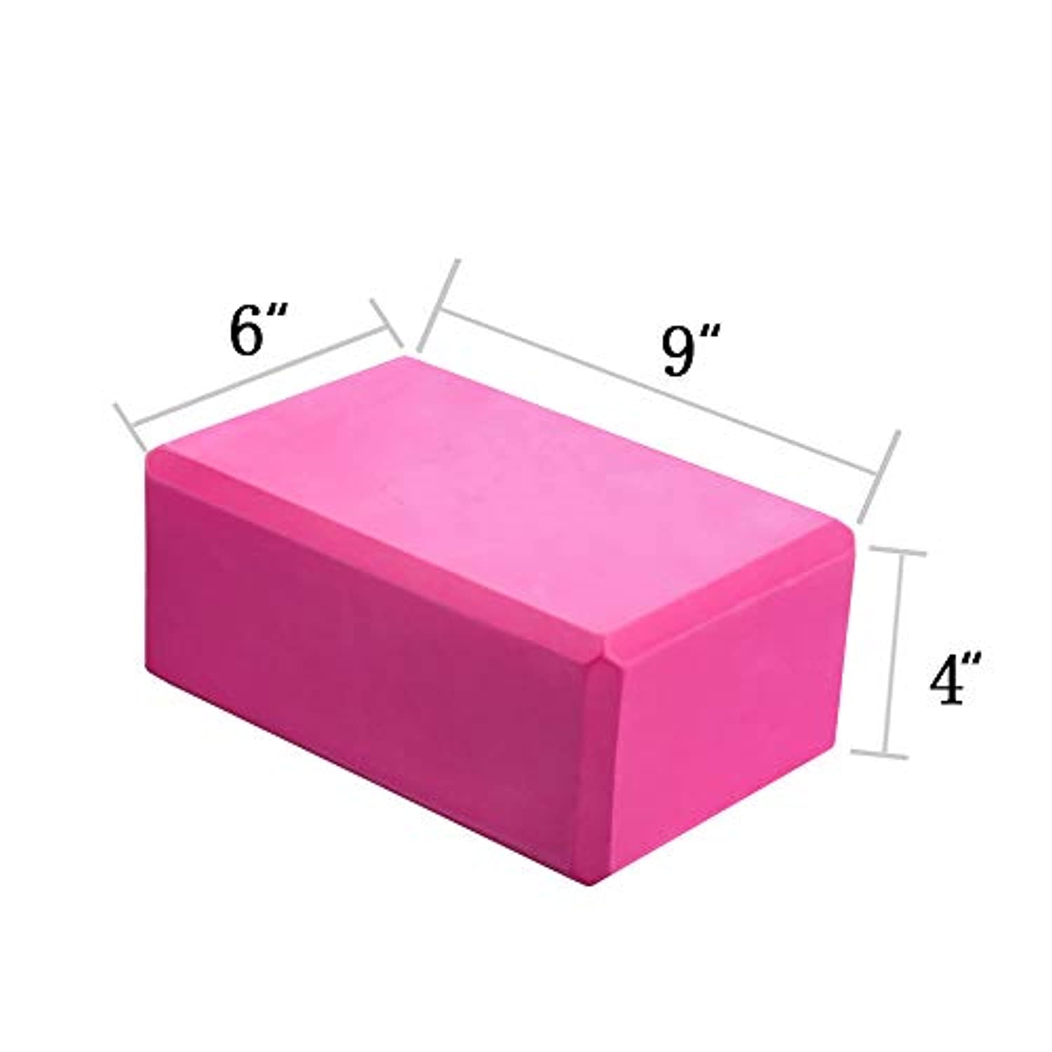 Realerdo - Bloque de yoga de espuma EVA de alta densidad (2 unidades)