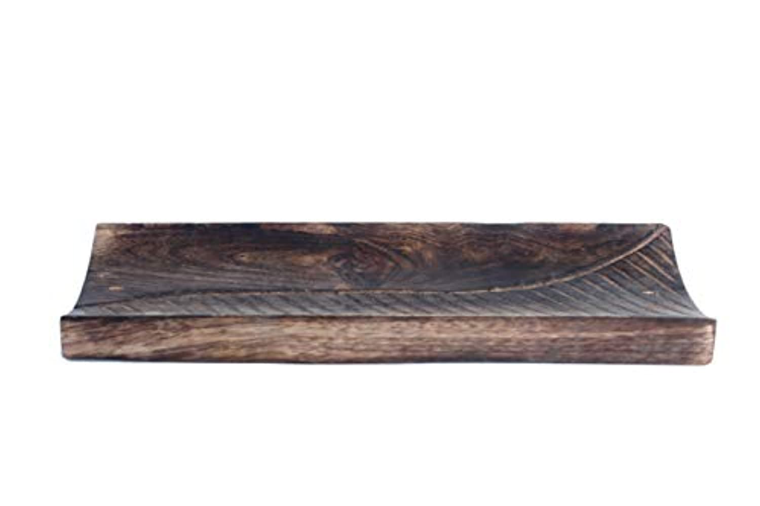Kaizen Casa - Placa para quemador de incienso de madera, soporte para velas de cenizas, accesorio para decoración del hogar y regalo de inauguración de la casa