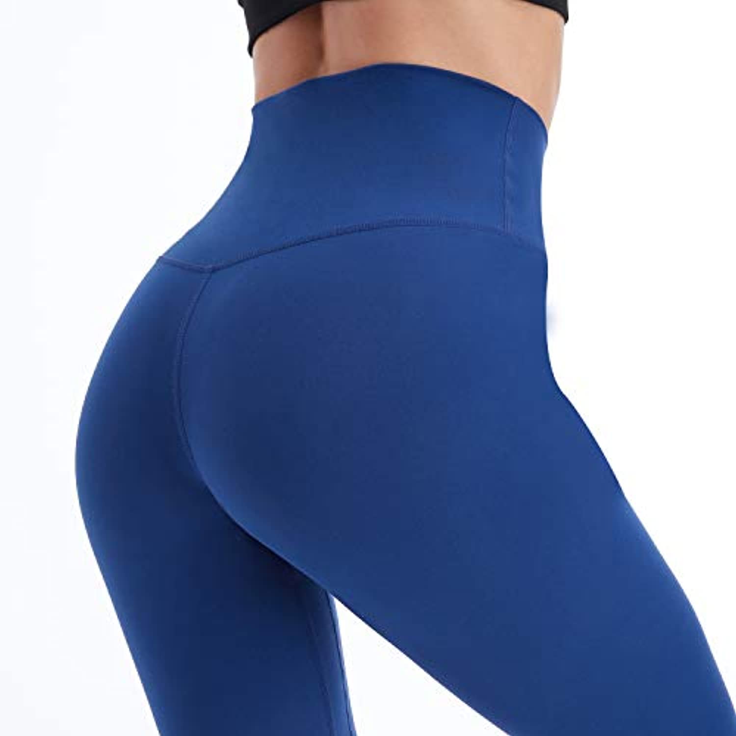 Mipaws - Leggings de altura para mujer de 7/8 de longitud para yoga con control de barriga, cintura sin costuras