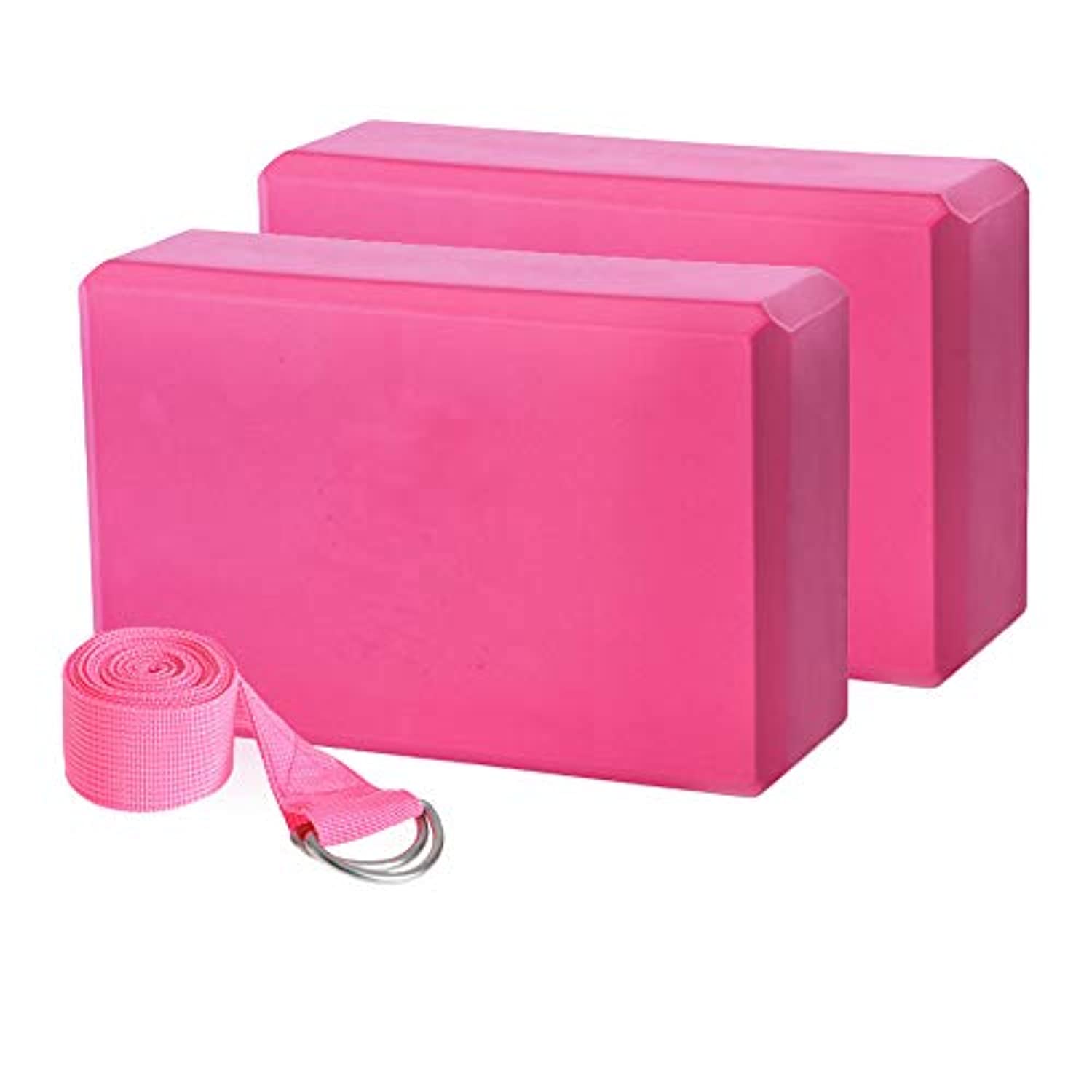 Realerdo - Bloque de yoga de espuma EVA de alta densidad (2 unidades)