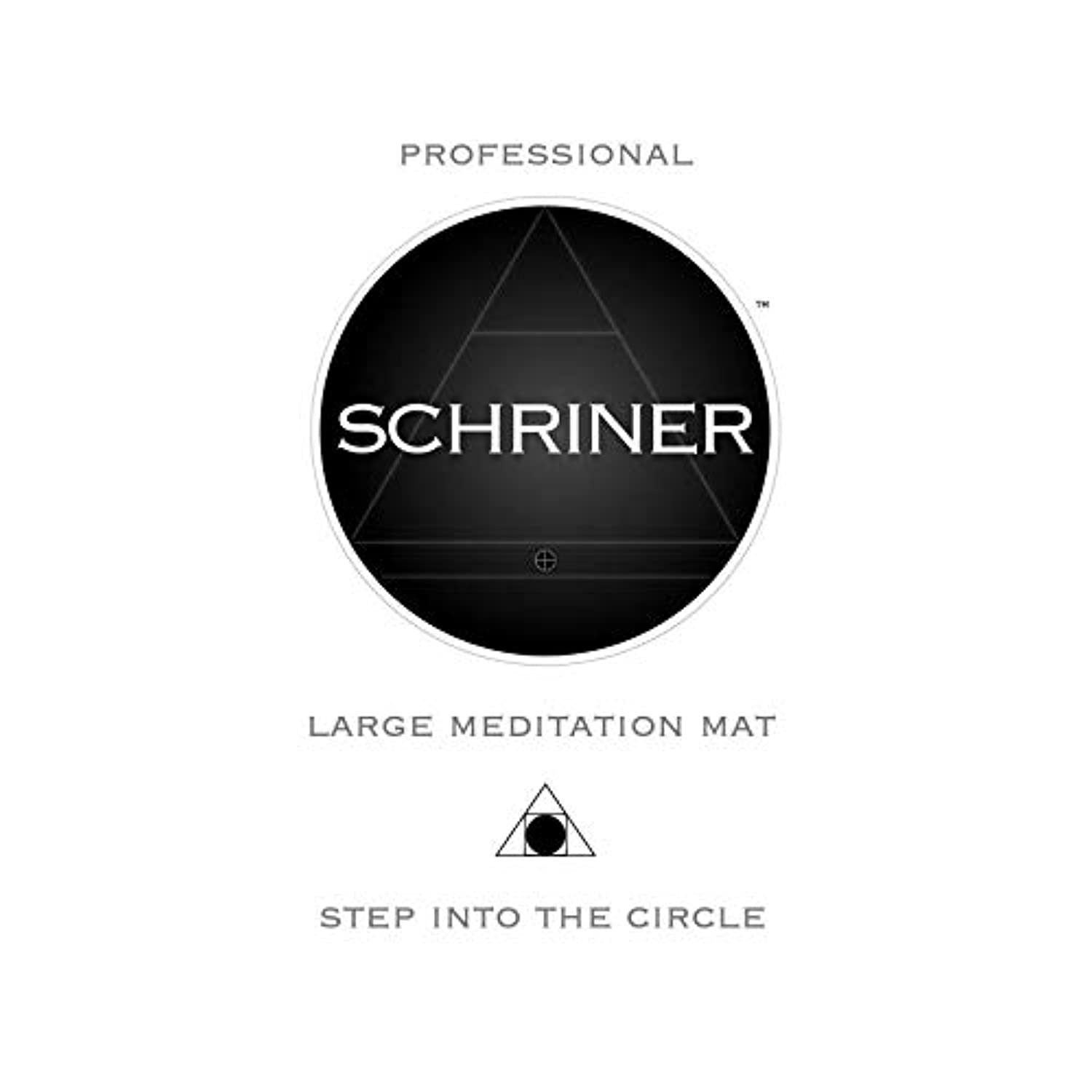 SCHRINER Pro - Esterilla de meditación (0.157 x 0.315 in), diseño de pies descalzos