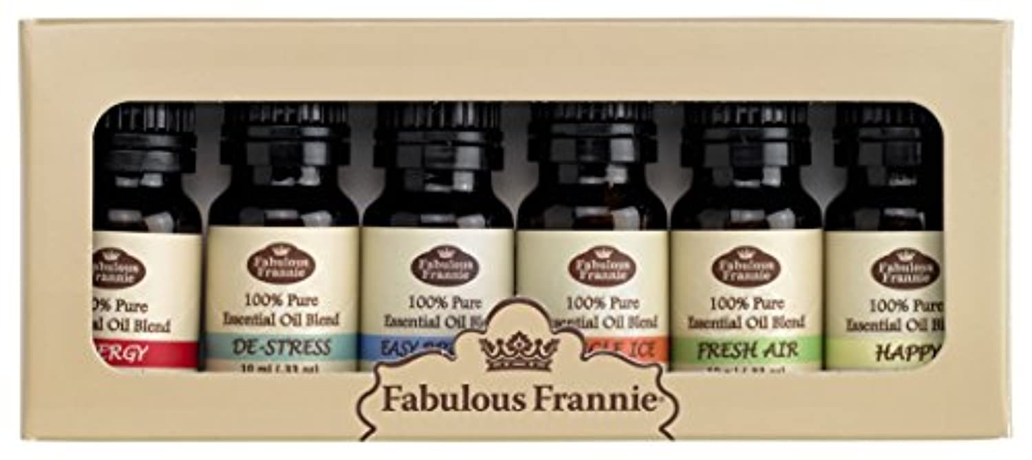 Mezcla de aceites esenciales, Fabulous Frannie Synergy, conjunto básico de muestras, 100% puros de grado terapéutico, ideales para aromaterapia, 6/0.34 onzas líquidas