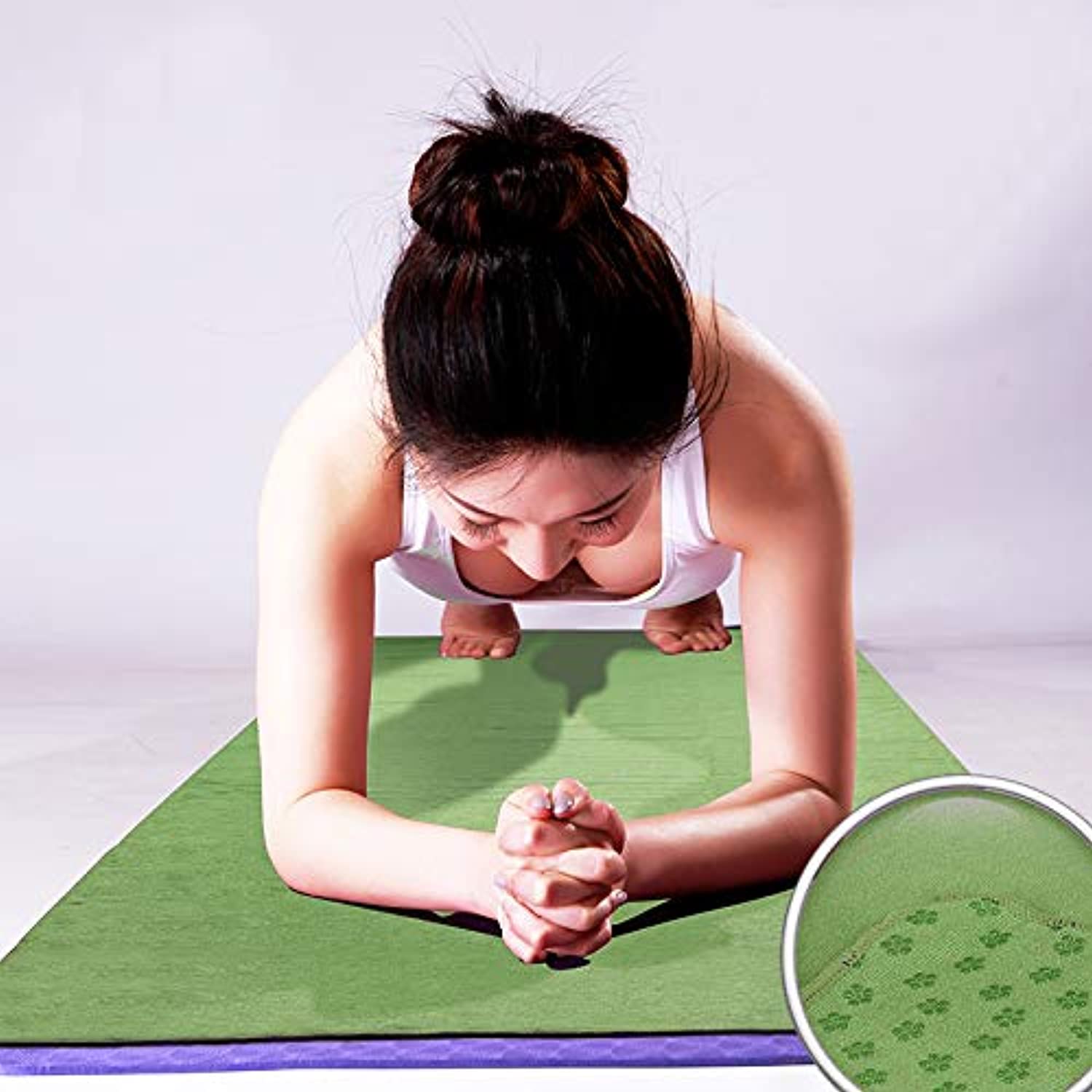 Toalla de yoga Wildwave de microfibra para Tapete de yoga, antideslizante, absorbente, supersuave, 24.0 x 72.0 in