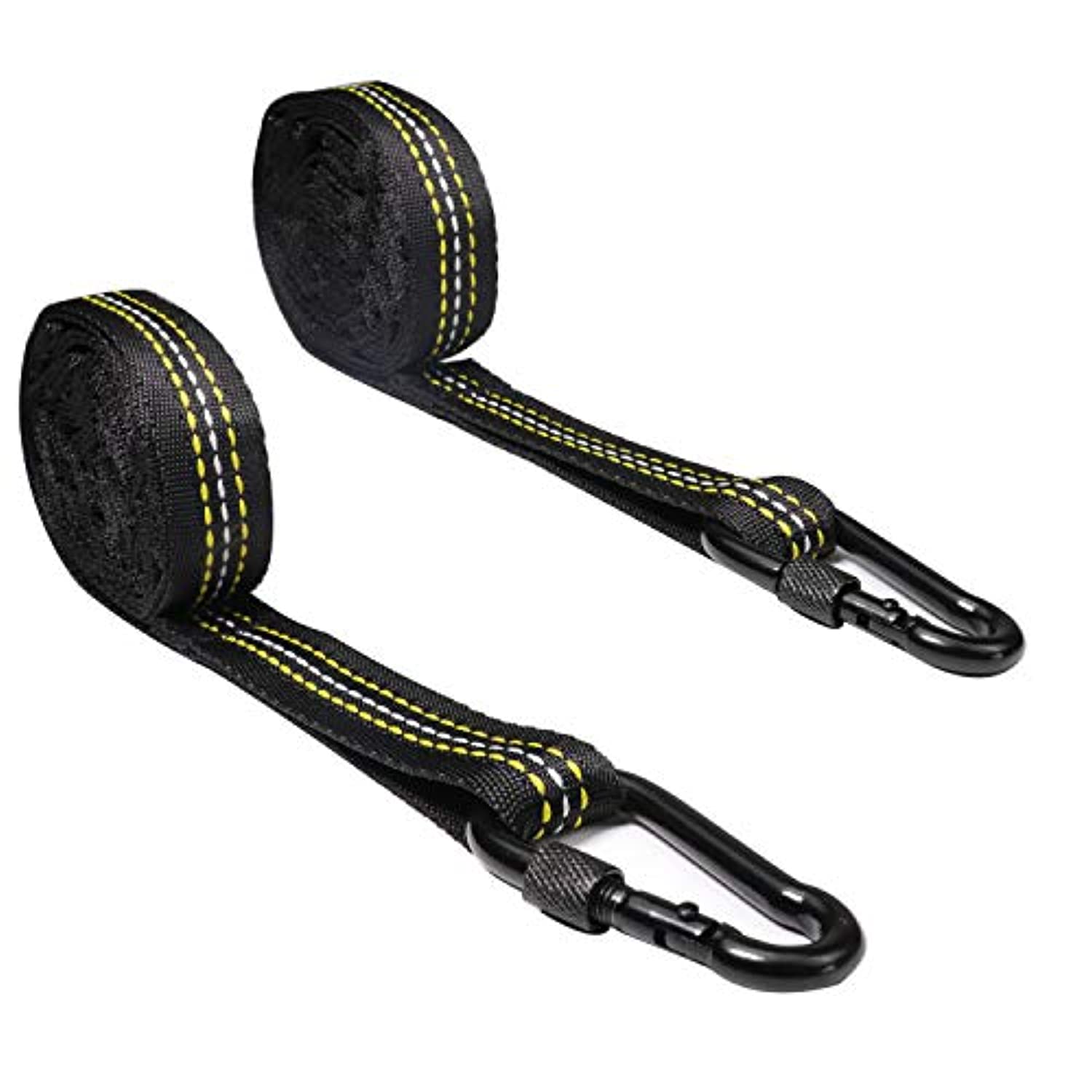 Pys - Correas de extensión para hamaca de 5.0 ft para yoga aéreo, para ejercicios de fitness, múltiples bucles para escalar fuerza, cadenas de margaritas que incluyen 2 mosquetones de seguridad