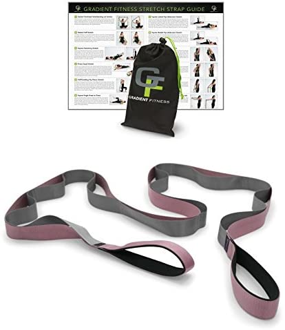 Gradient Fitness - Correa elástica de alta calidad, asas acolchadas de neopreno, 12 bucles, 1.5