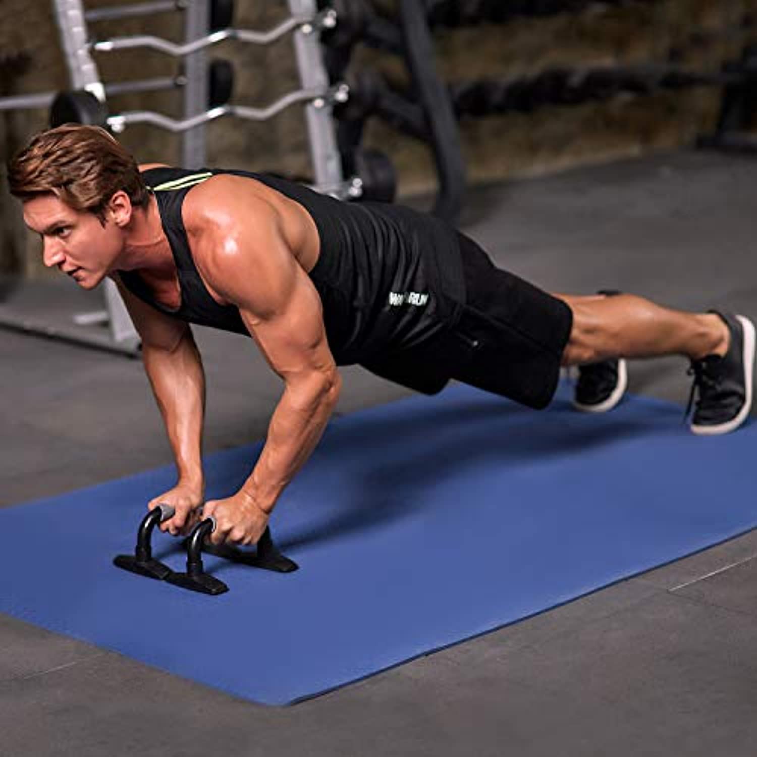 Kit con ruedas para abdominales 3 en 1 - Odoland AB Roller Pro, con barra de empuje, cuerda para saltar y protección de rodillas - Perfecto entrenamiento seleccionado para abdominales