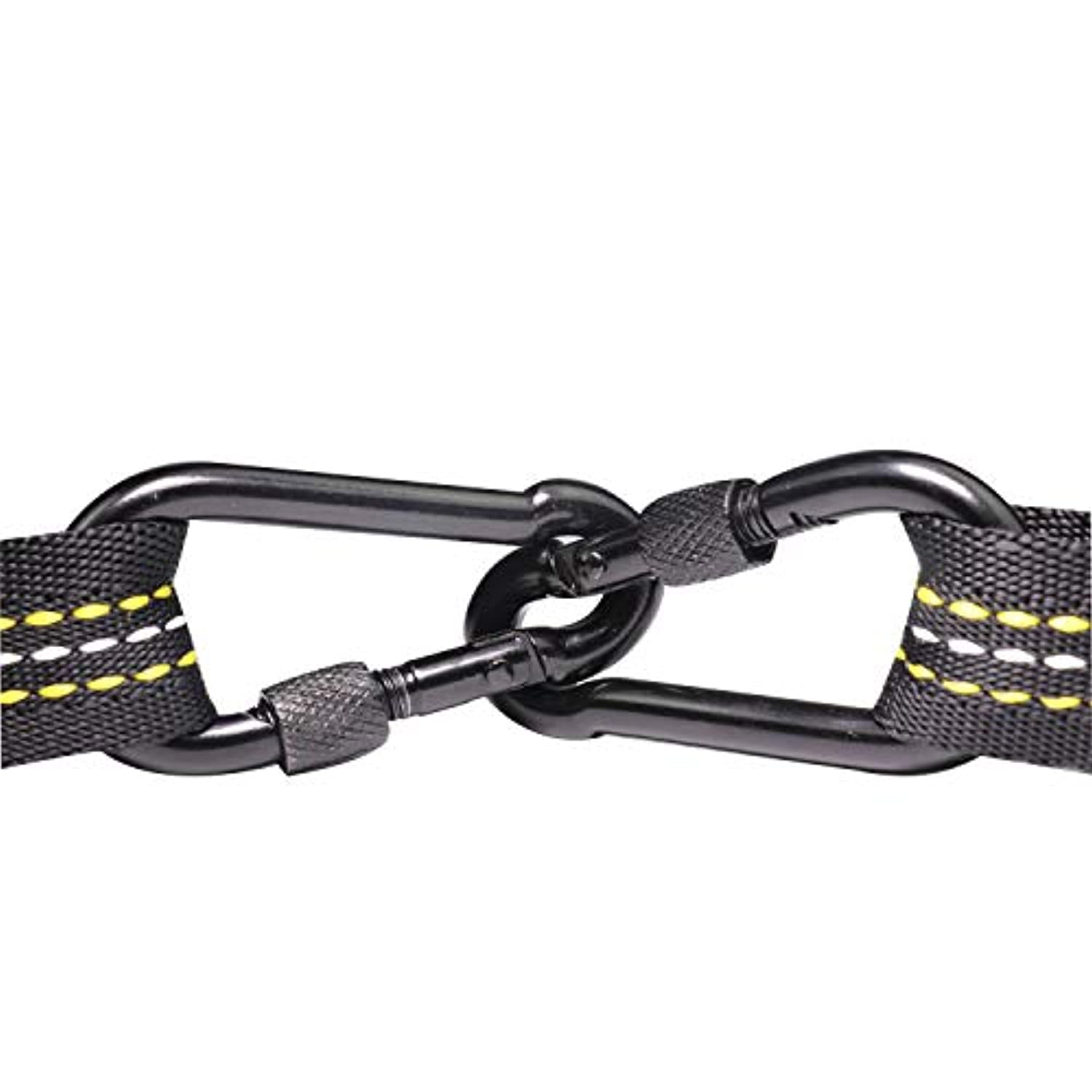 Pys - Correas de extensión para hamaca de 5.0 ft para yoga aéreo, para ejercicios de fitness, múltiples bucles para escalar fuerza, cadenas de margaritas que incluyen 2 mosquetones de seguridad