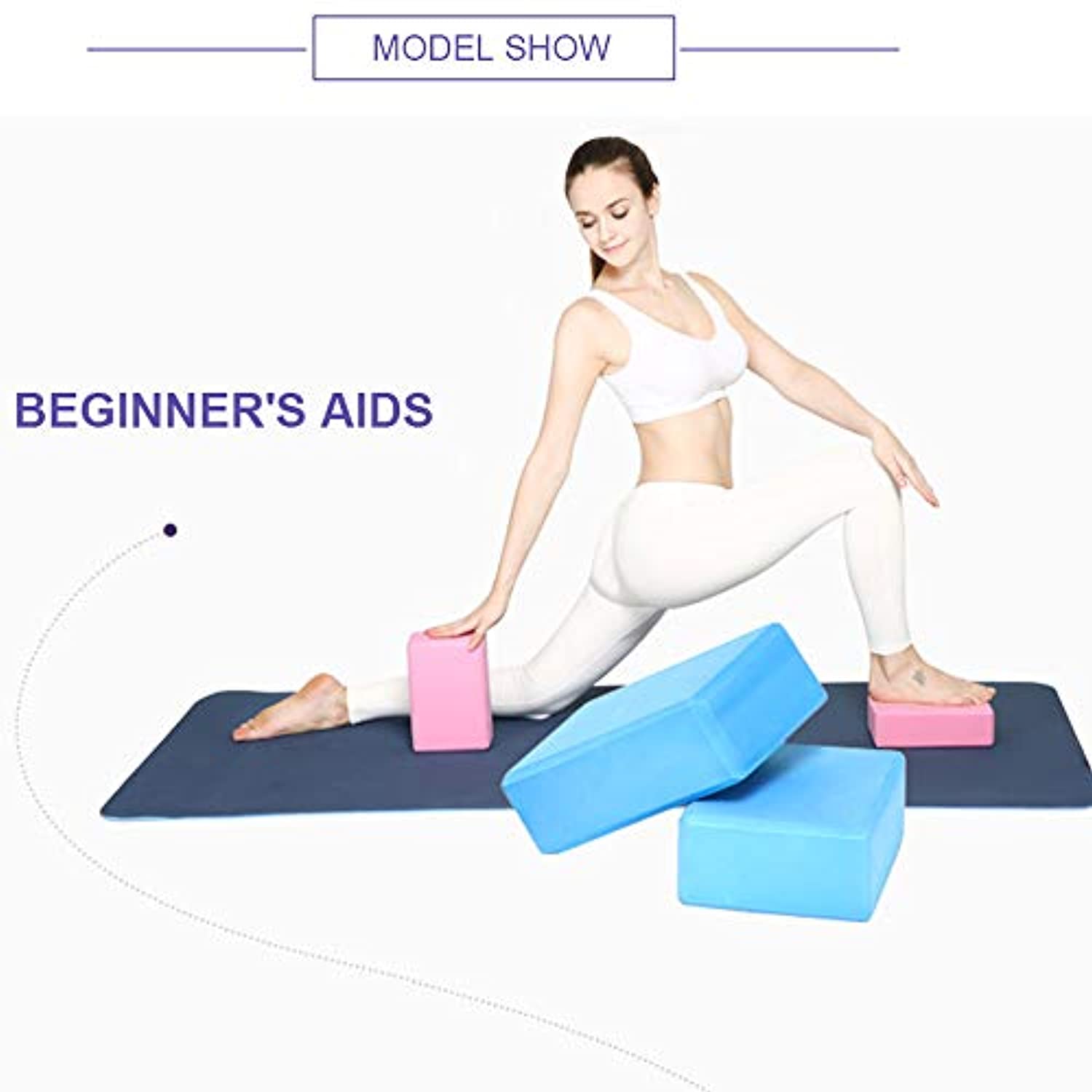 CWM - Bloque de yoga (1 – 2 unidades, espuma EVA de alta densidad, para apoyar y profundizar posturas