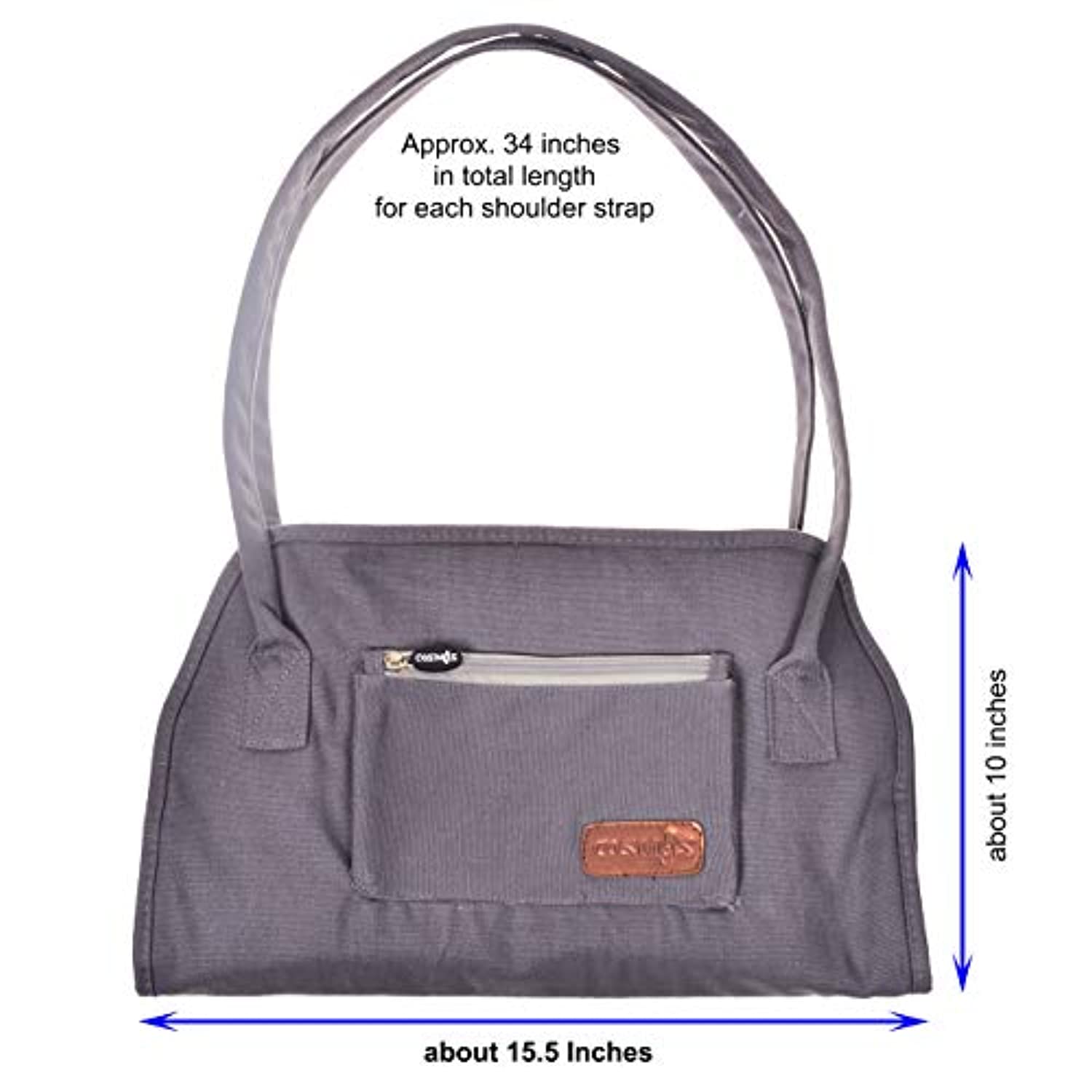 Cosmos Ejercicio Yoga Mat Correa de Hombro Bolso con interior y fuera storge bolsillo (Mat de yoga no incluida)