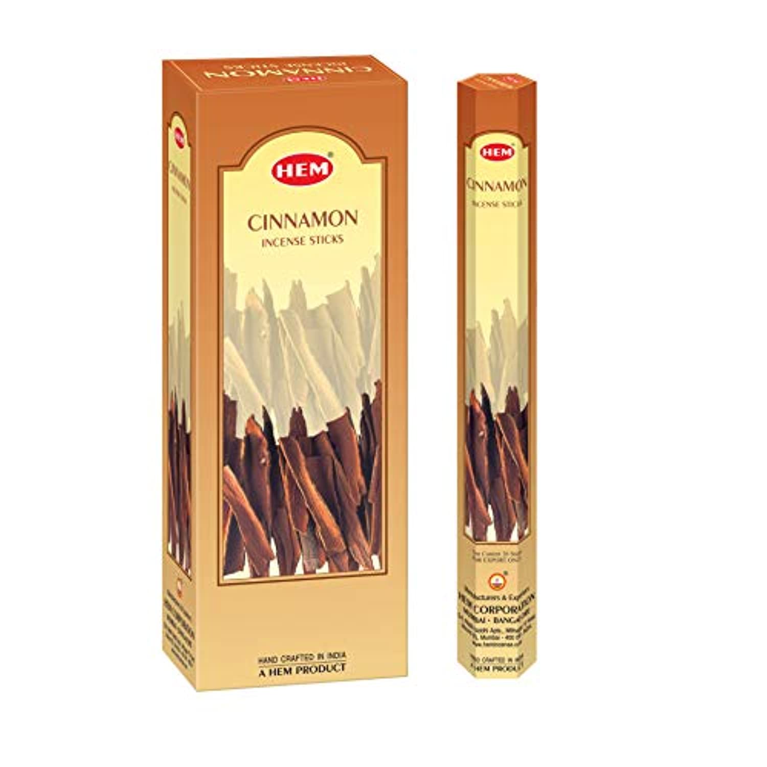 HEM - Varillas de incienso con canela (6 unidades, 10.62 oz)