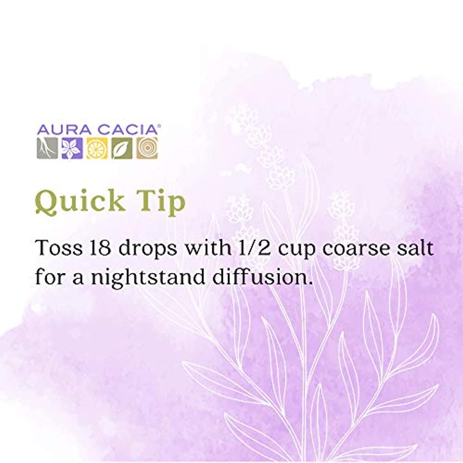 Aura Cacia Discover Aceite esencial de lavanda 100% puro | GC/MS probado para la pureza | 0.3 fl oz (0.25 fl. oz.) en caja con inserto de usos | Lavandula angustifolia