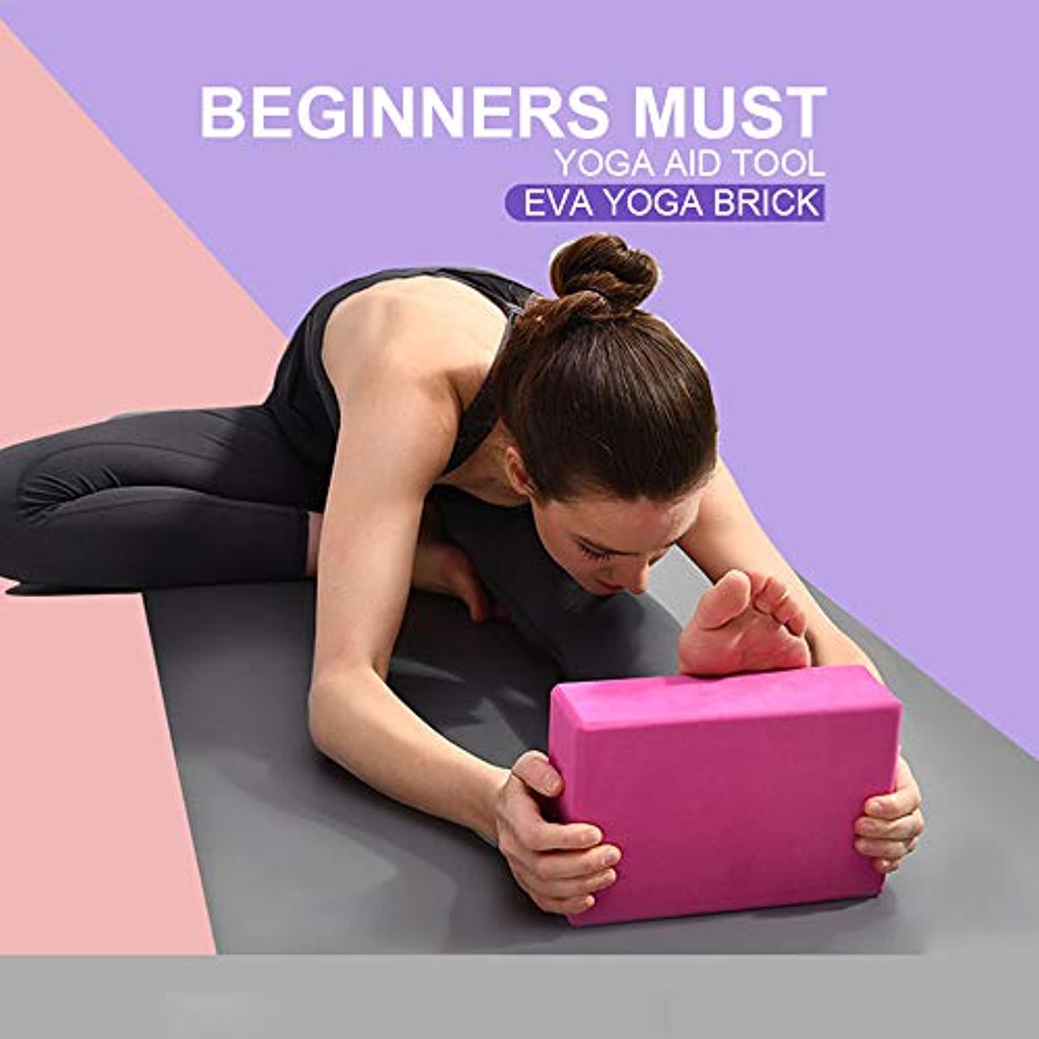 CWM - Bloque de yoga (1 – 2 unidades, espuma EVA de alta densidad, para apoyar y profundizar posturas