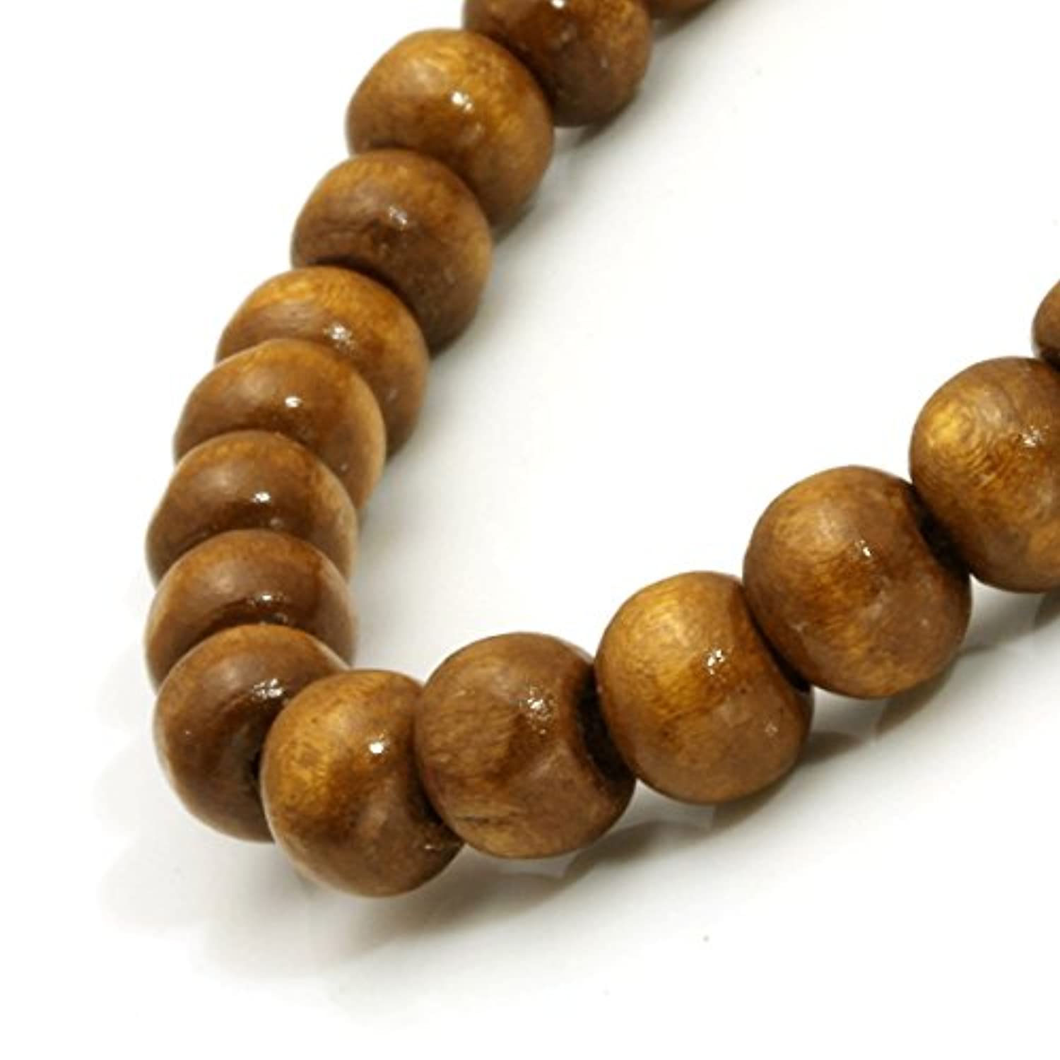 Eigso - Pulsera de cuentas de madera de 0.315 in para meditación con cuentas tibetanas de Buda para hombres y mujeres