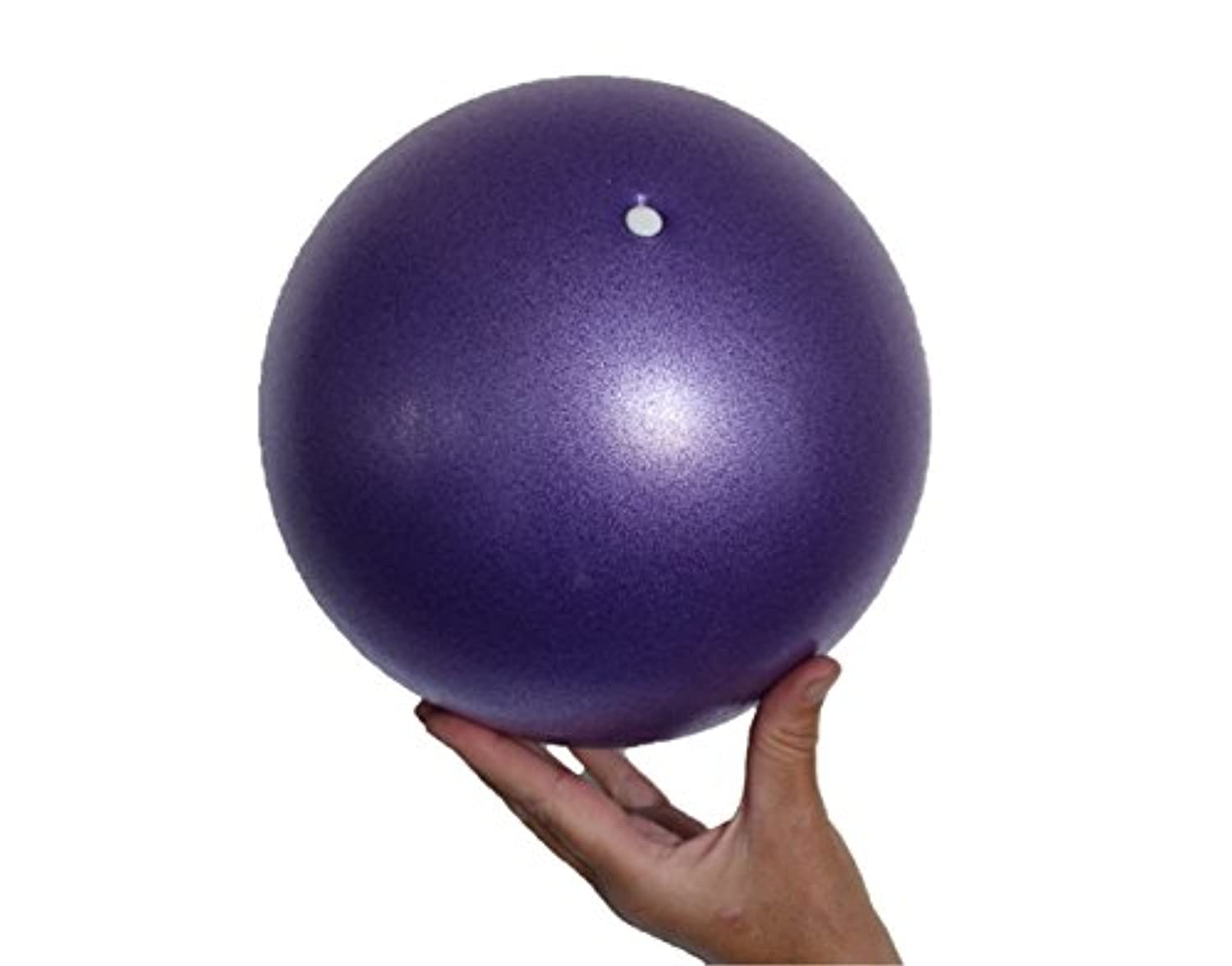 OdeZone - Mini bola de yoga – Mini pelota de ejercicio – Flexible, pelota suave – muslos y entrenamiento de núcleo, pilates, barre – Bender, estabilidad y equilibrio ejercicio – terapia física – 9.0 in con paja inflable
