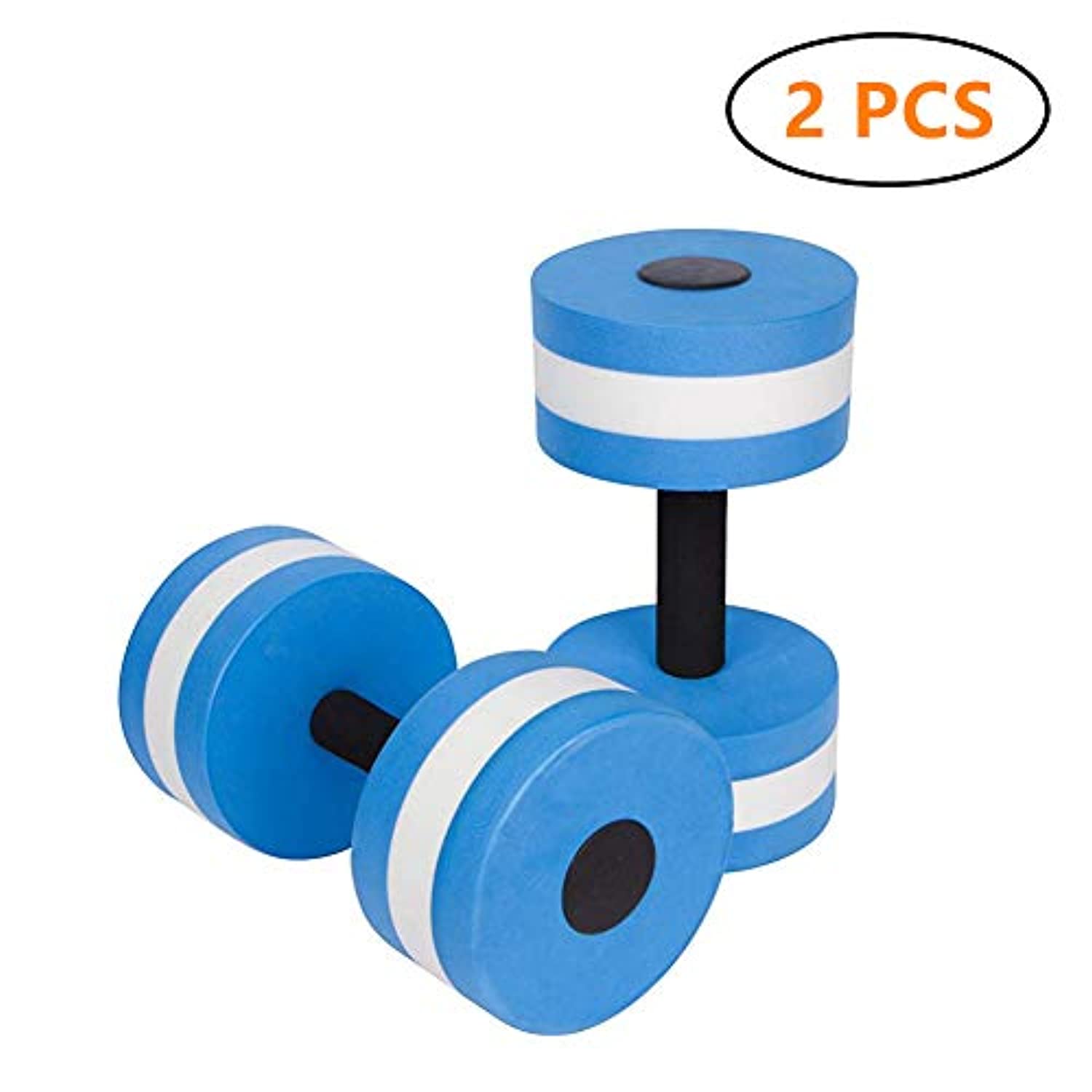 Bigboss Deportes Ejercicio acuático Aqua Fitness Mancuernas Ejercicio Mano Barras – Juego de 2 – para Ejercicios aeróbicos de Agua