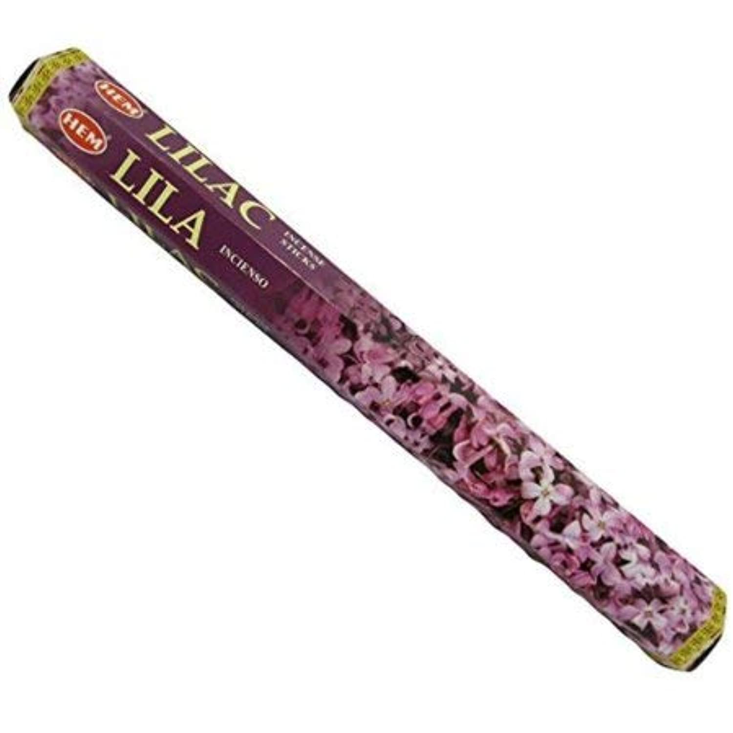 Lila – Caja de seis 20 tubos Stick – dobladillo Incienso
