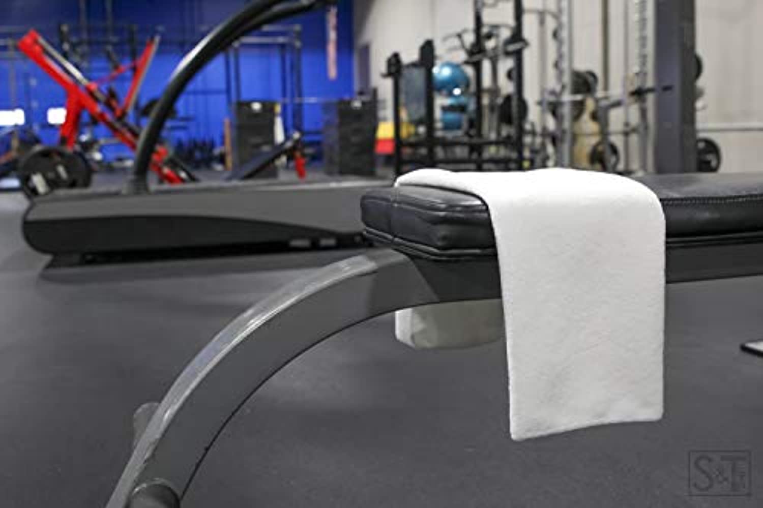 S&T Inc. - Toallas de microfibra para gimnasio (12.70 oz/m², 6 unidades, 16.0 x 27.0 in)
