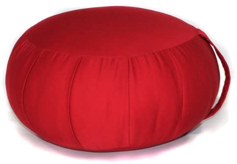 Samadhi Cushion Zafu - Cojín de meditación, sin fundas, color burdeos