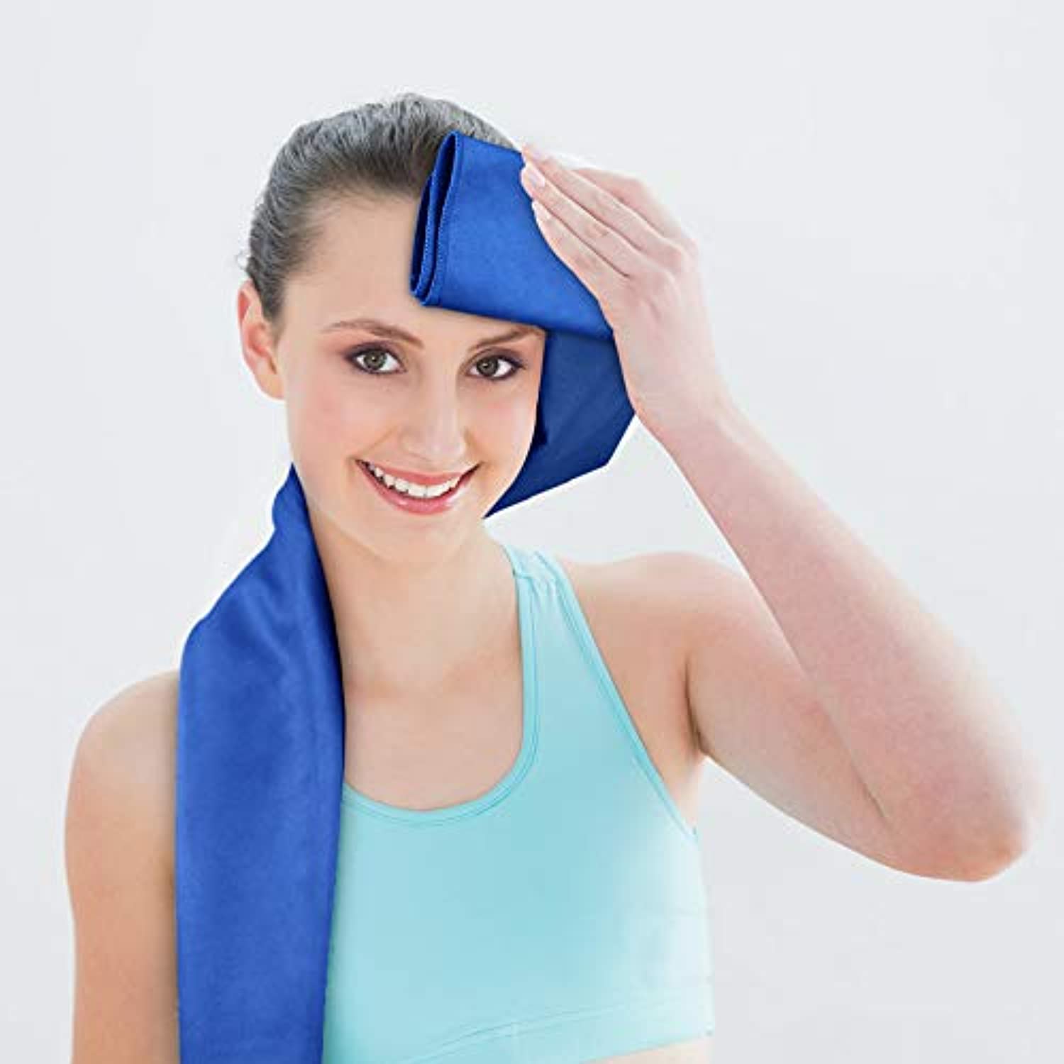 SUNLAND Toalla de yoga de microfibra absorbente de sudor suave antideslizante toalla de yoga caliente + toalla de mano 2 en 1 juego con bolsa de transporte, ideal para pilates Hot Yoga Bikram 24 pulgadas x 72 pulgadas