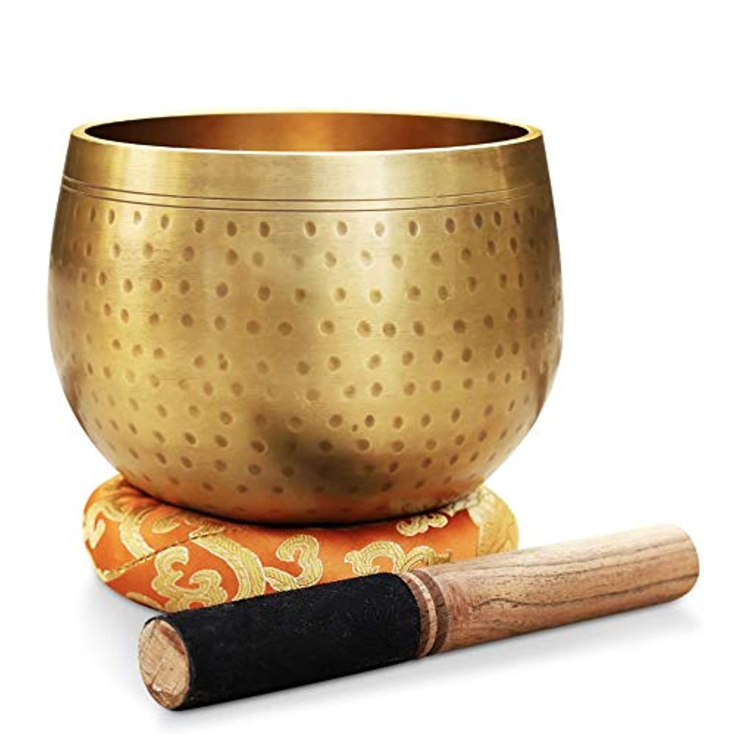 DharmaObjects - Juego de cojines tibetanos para meditación con diseño de gong