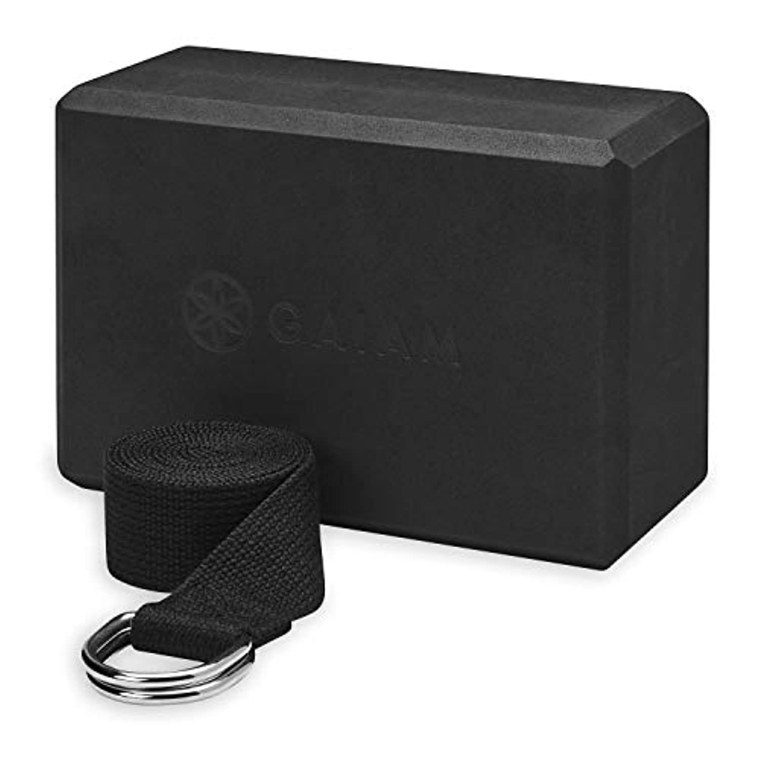 Correa y bloque Gaiam para yoga