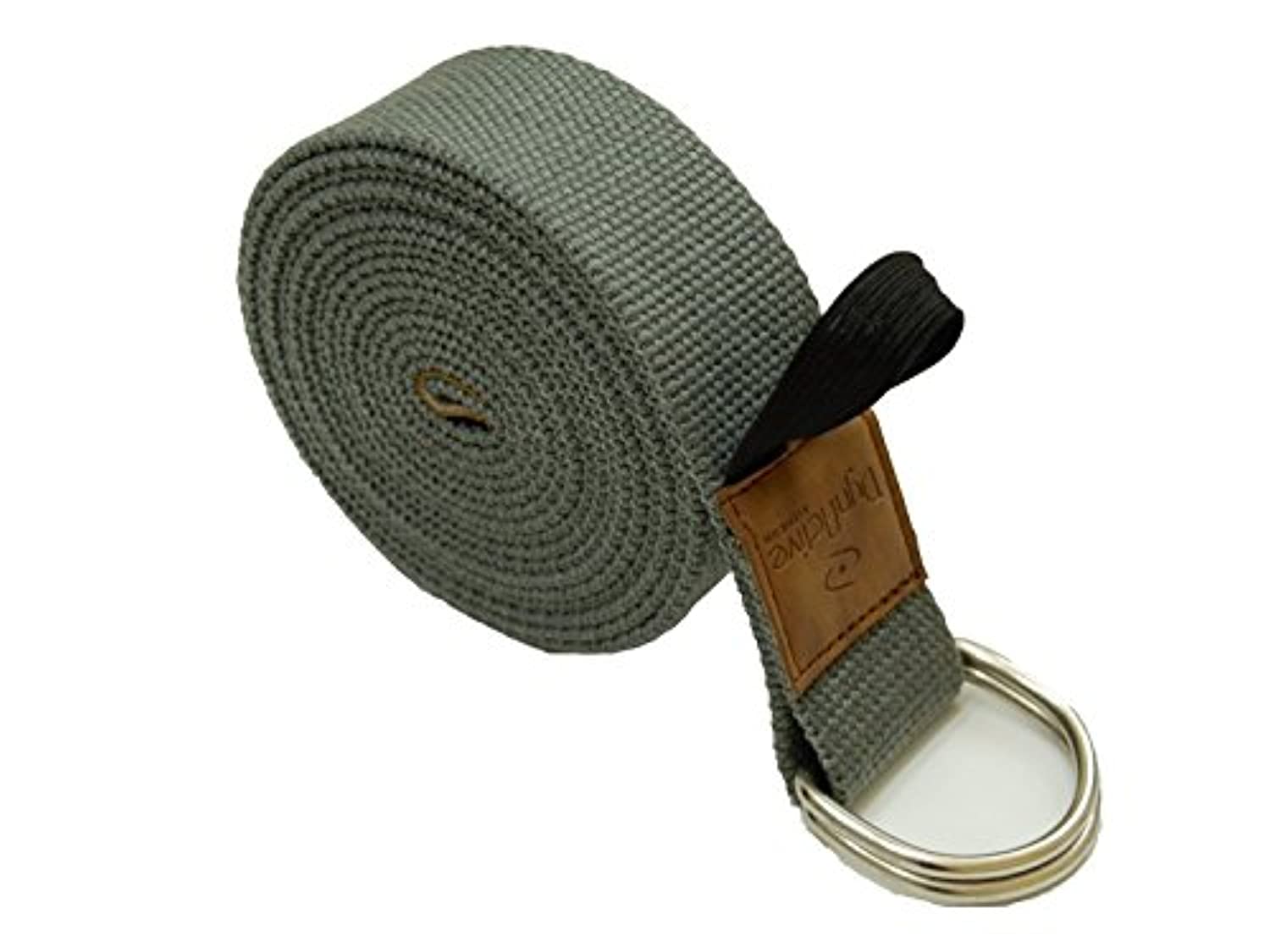 Correa de Yoga by dynactive- 10 pies, 8-foot, largo, 1.5 inch ancho, algodón orgánico, gruesa y duradera, última intervensión de 6 pies