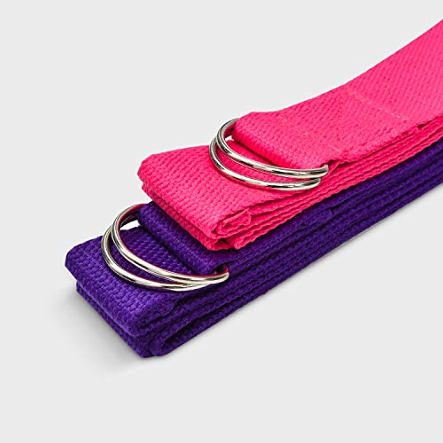 Correa de yoga Techsea/hebilla ajustable con anilla en D – mejor para estiramiento diario, terapia física, fitness