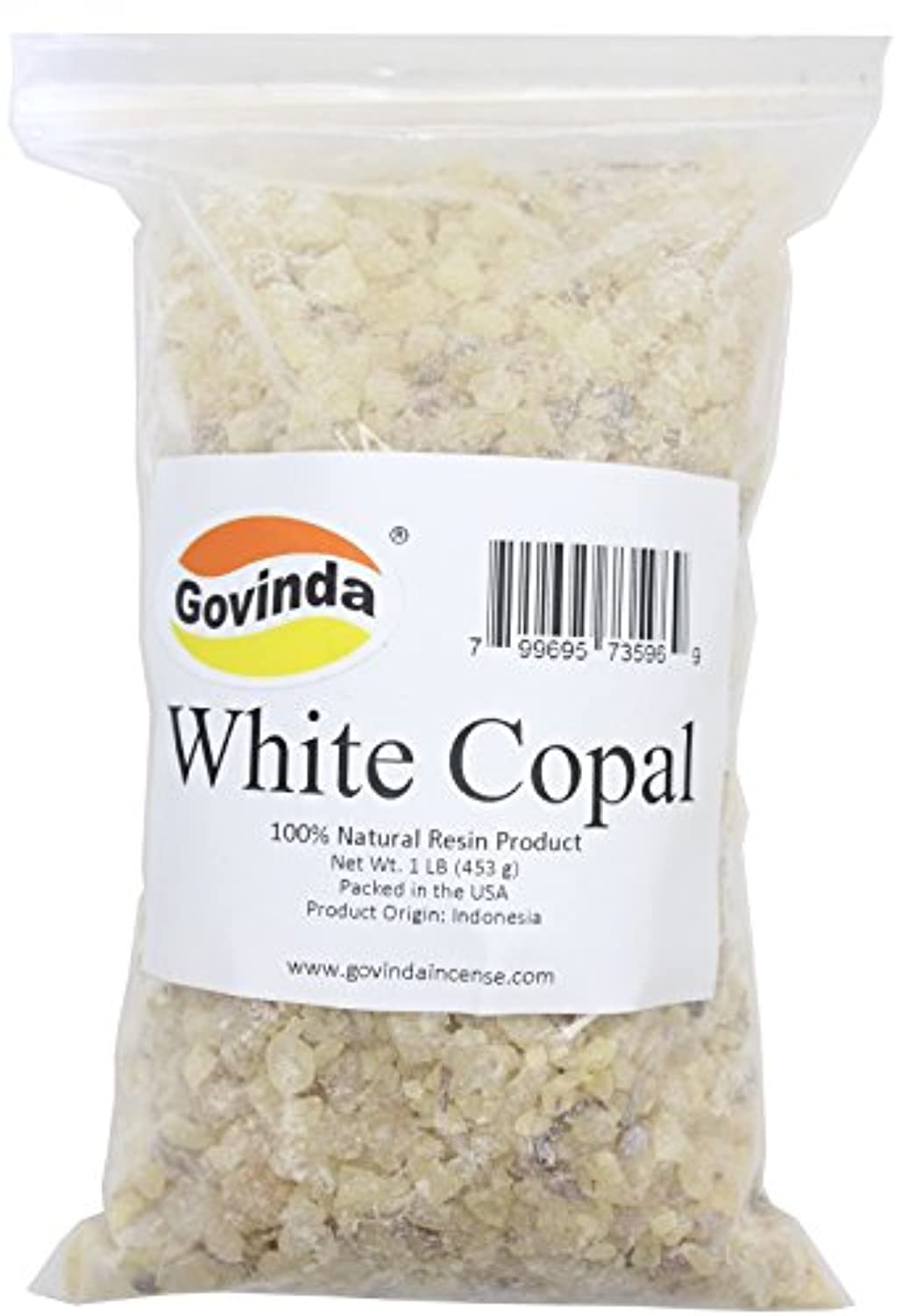 Govinda - Resina de incienso de copal blanco 1 lb