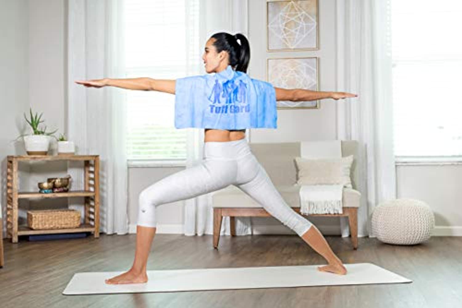 Exa PVA - Toalla de enfriamiento instantáneo antibacteriana, superabsorbente, ligera, suave, transpirable, para deportes al aire libre, deportes, golf, gimnasio, yoga, fitness, pilates, correr, camping, Azul