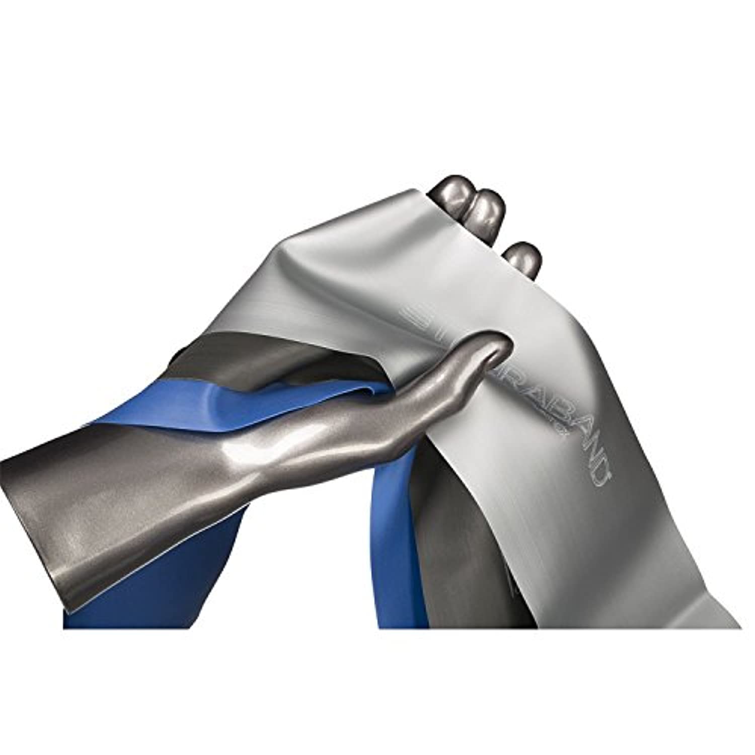 TheraBand - Juego de bandas de resistencia, banda elástica profesional no látex para ejercicios de cuerpo superior e inferior, entrenamiento de fuerza sin pesos, terapia física, pilates, rehabilitación