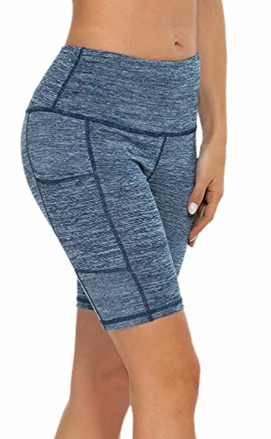 Custer's Night - Pantalones de yoga con cintura alta y bolsillo, control de abdomen, tejido de 4 vías, pantalones elásticos